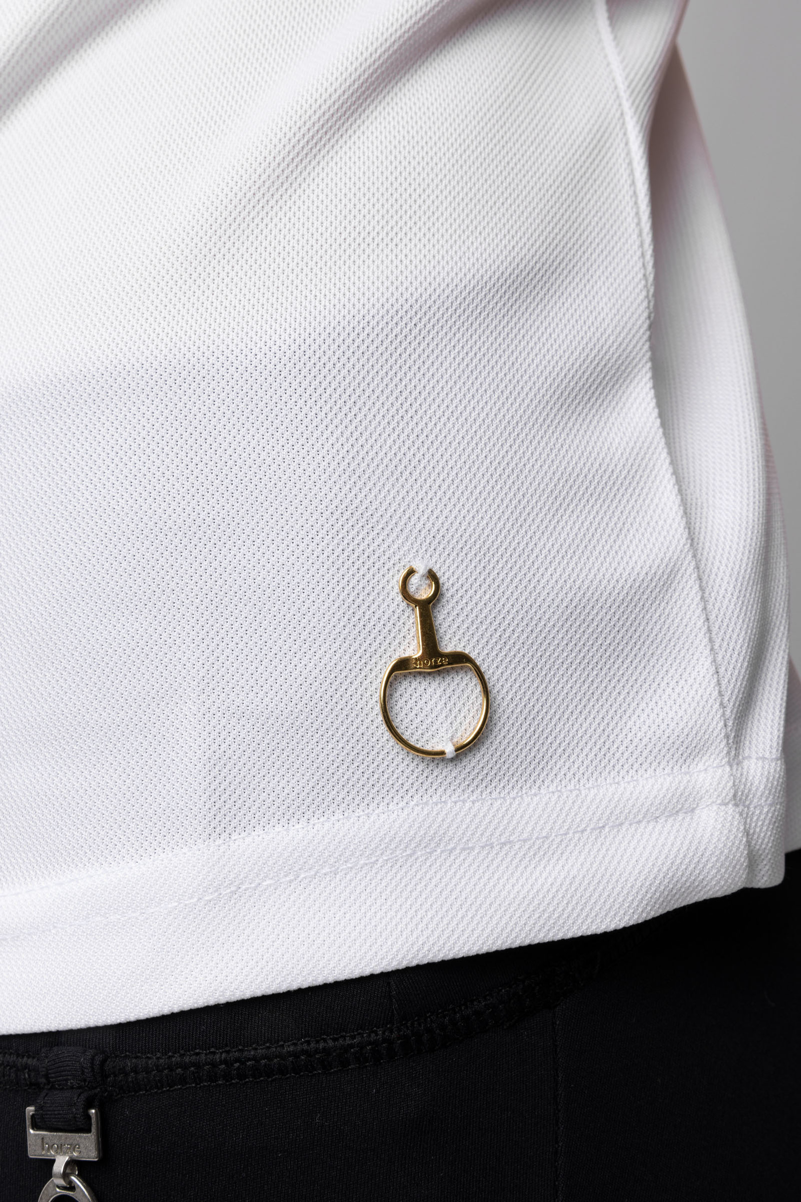 Horze Christel lasten lyhythihainen kilpailupaita röyhelöillä