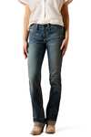 Ariat R.E.A.L. Mid Rise Stretch Icon Stackable Straight Leg Naisten suoralahkeiset farkut