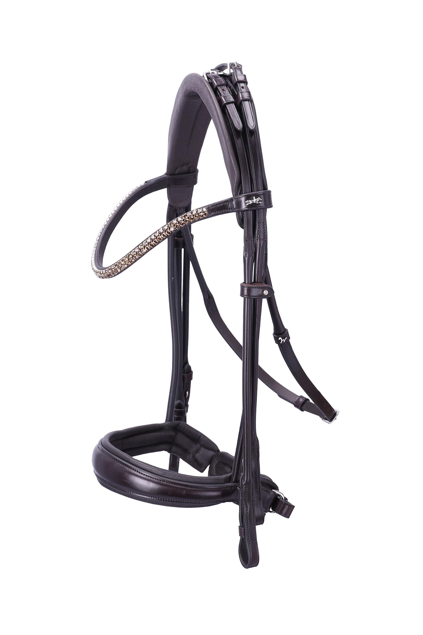espresso/silver Schockem&ouml;hle Sports Bella Rose Double Bridle - Isabell Werth Collection