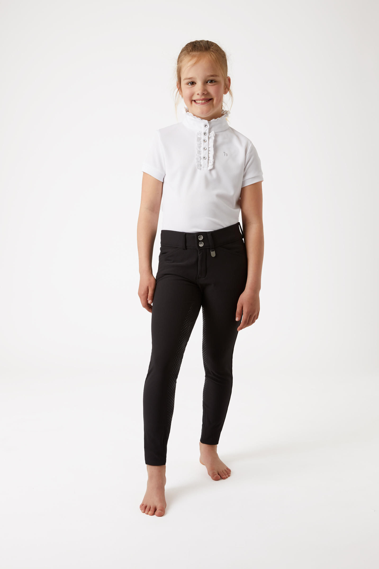 Horze Grand Prix lasten kokopaikkaiset ratsastushousut silikonigripillä, UPF 50+