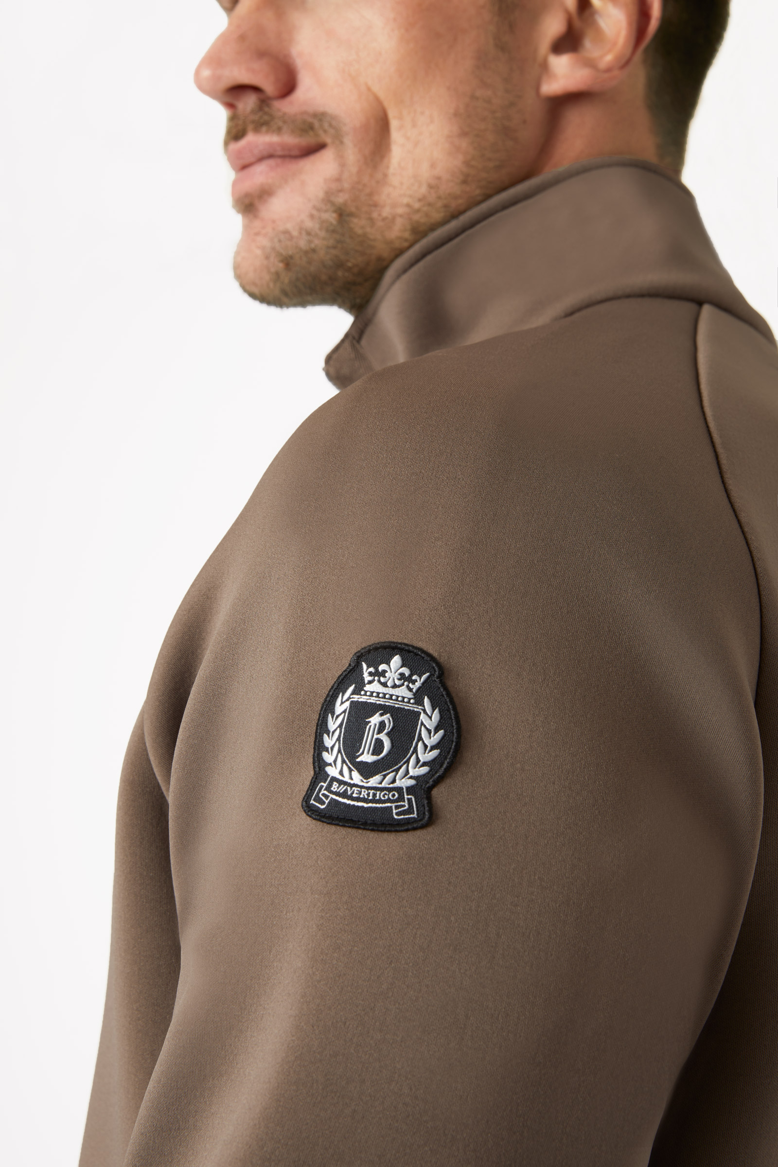 B Vertigo Nicolas miesten toiminnallinen treenipaita vetoketjullisilla taskuilla