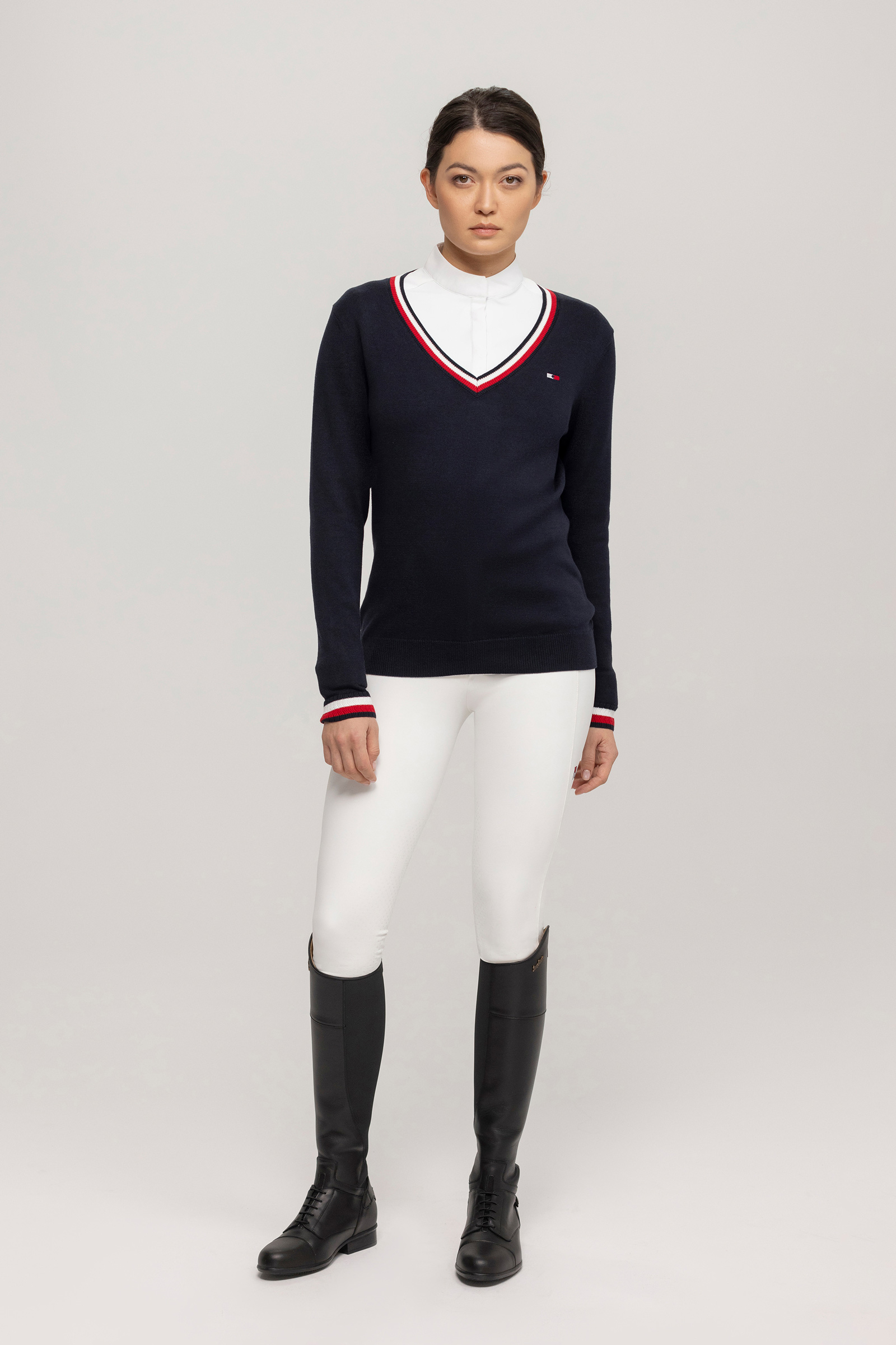 Tommy Hilfiger Equestrian Indiana naisten V-aukko neule