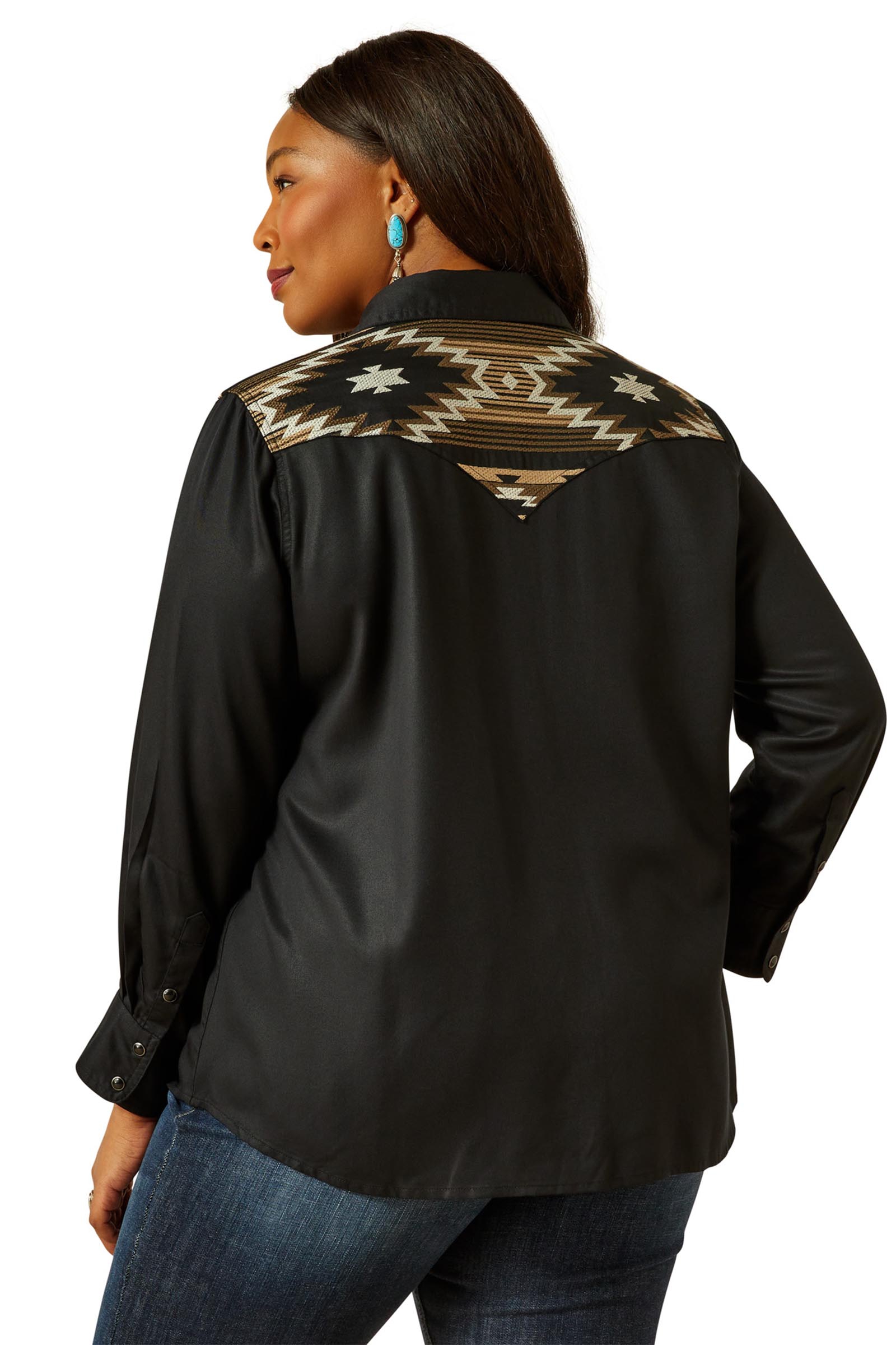 Ariat Dawn Naisten western-paita pitk&auml;ll&auml; hihalla painonapeilla