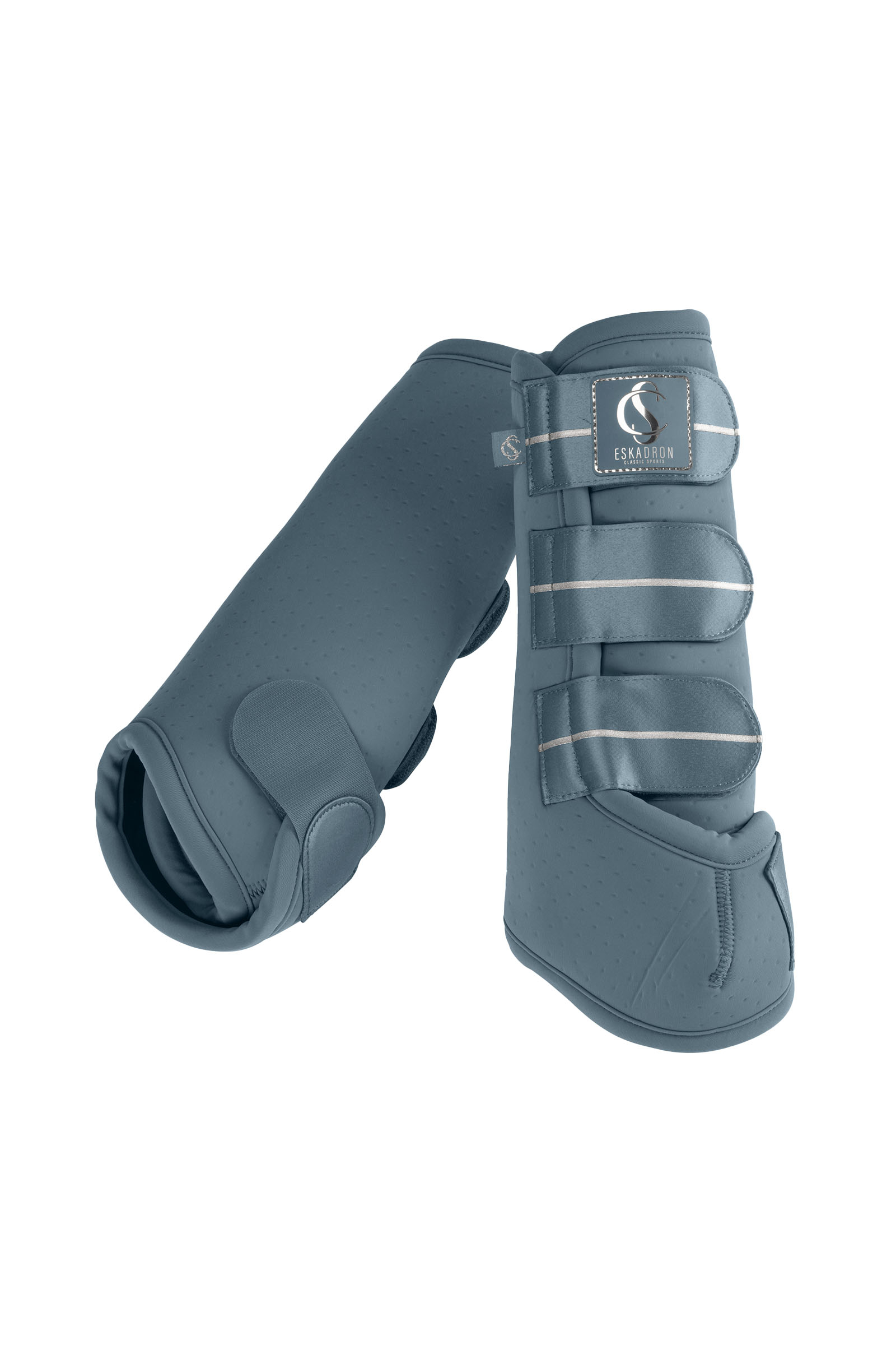 steel blue Eskadron Classic Sports SS25 Pro Dressage jännesuojat, etu