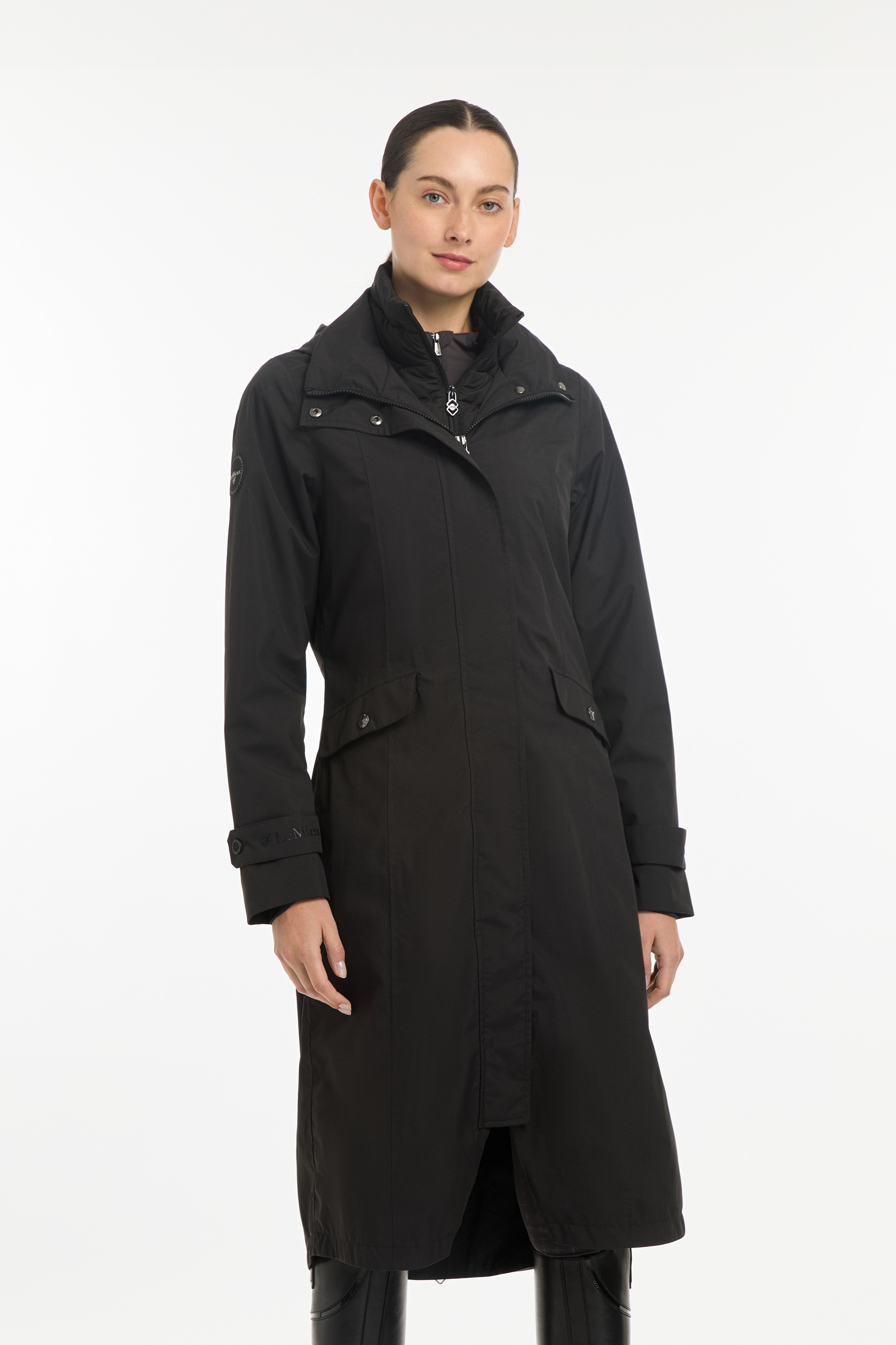 Black LeMieux Amelie Women´s Waterproof Lightweight Riding Coat