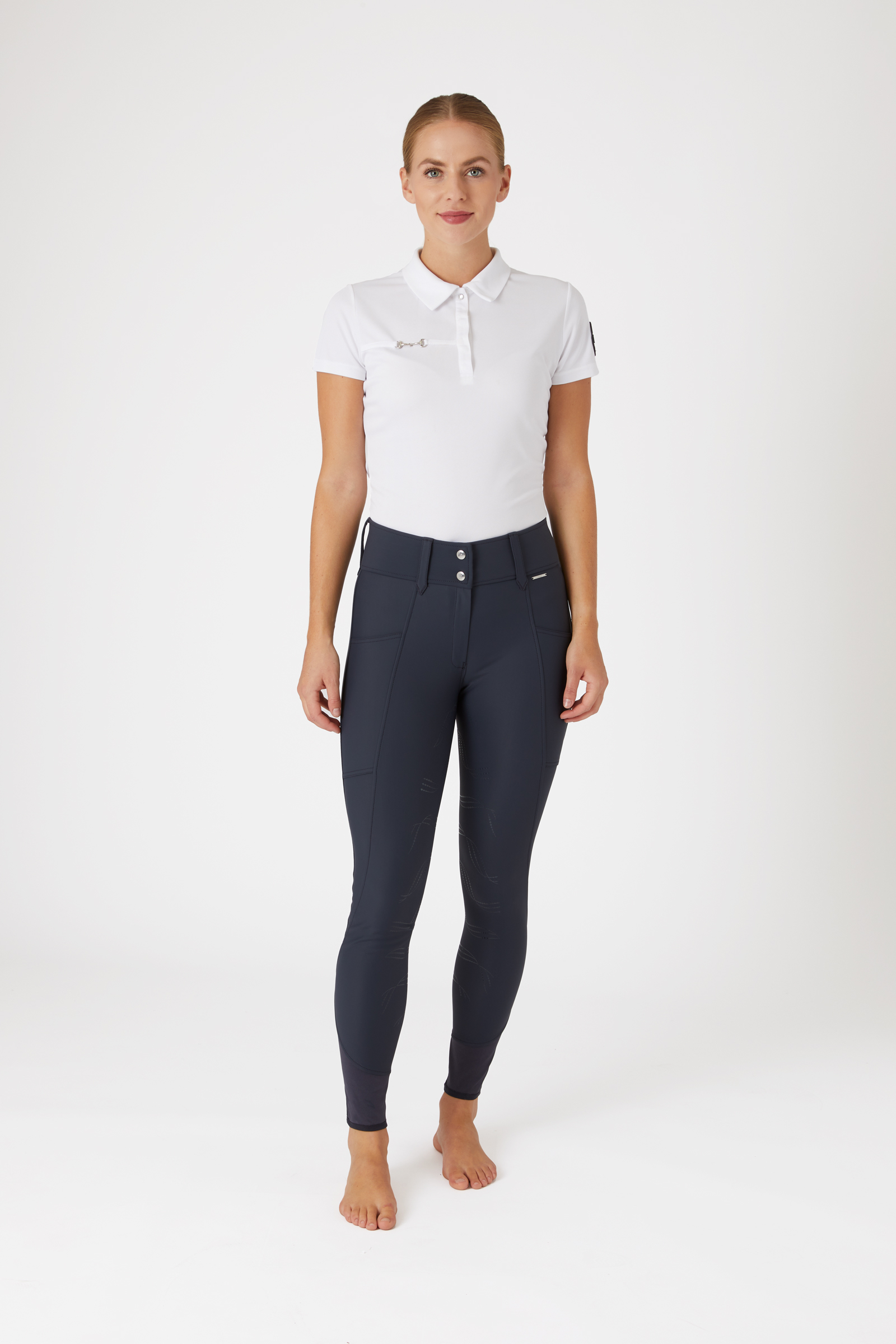 Horze Indira naisten kokopaikkaiset ratsastushousut korkealla vyötäröllä