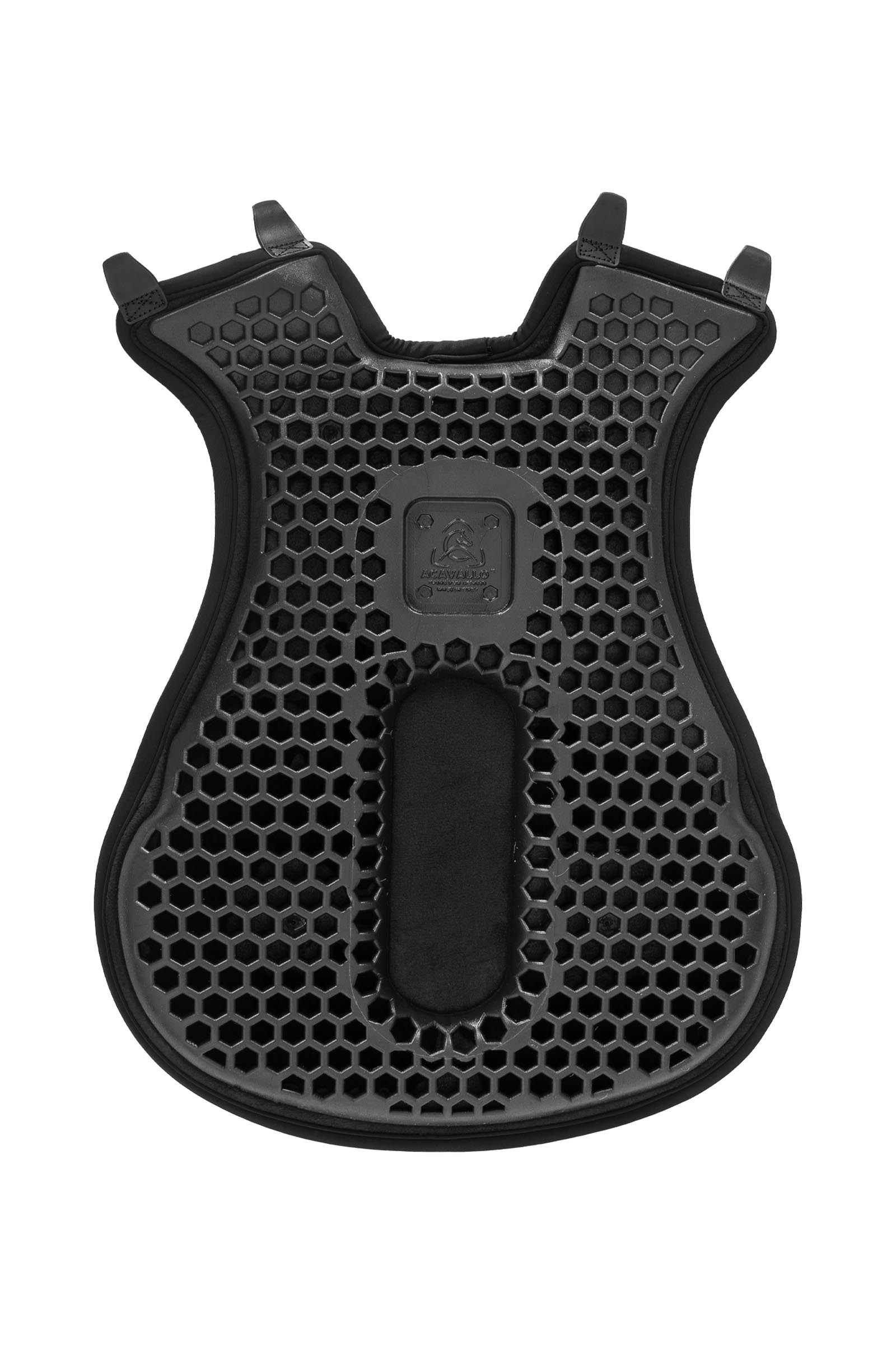 Black Acavallo Ortho-H&auml;nt&auml;luu Western Istuinsuoja Hexa Gel-Out Dri-Lex, 20 mm  