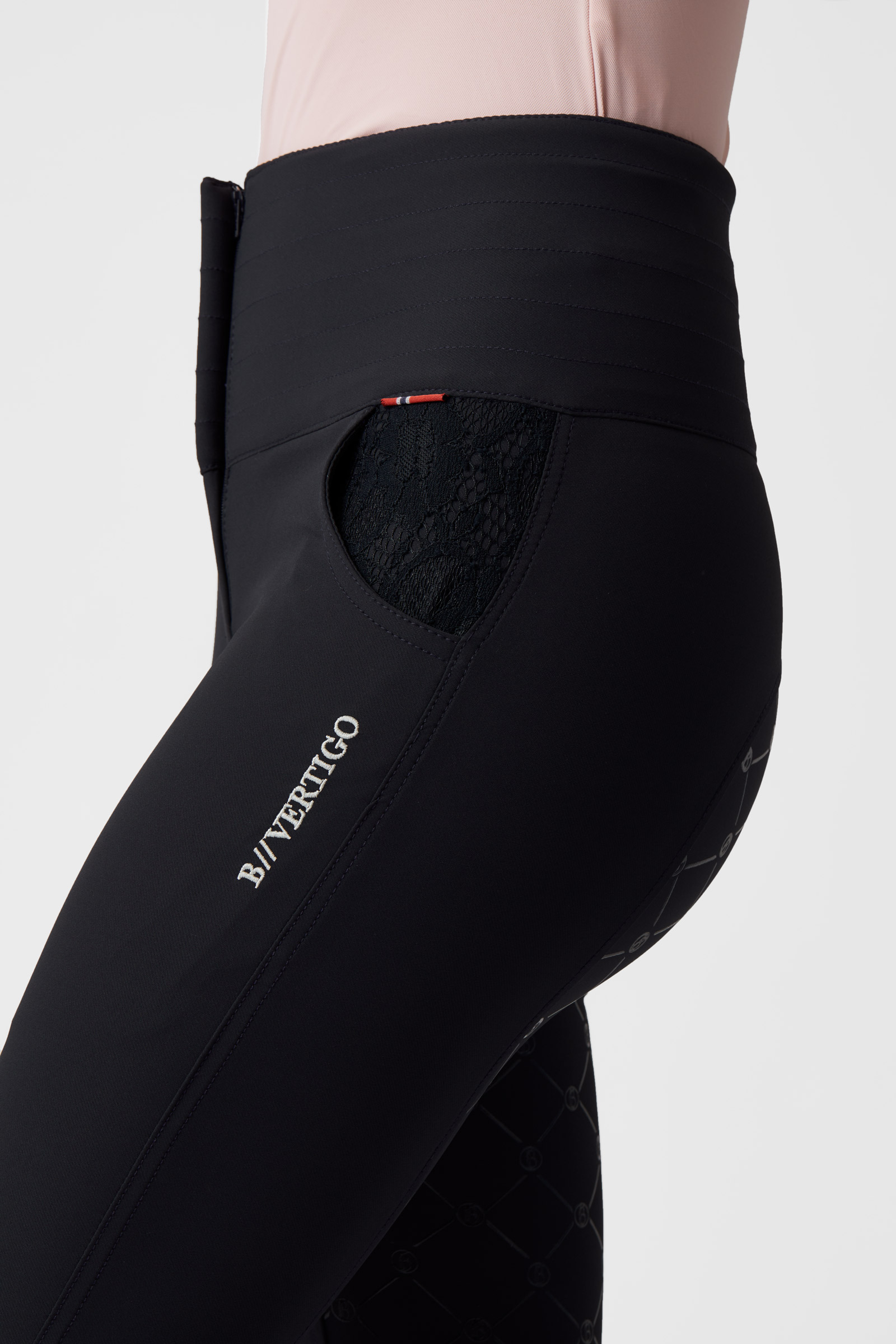 B Vertigo Natalia naisten ratsastushousut pitsitaskuilla