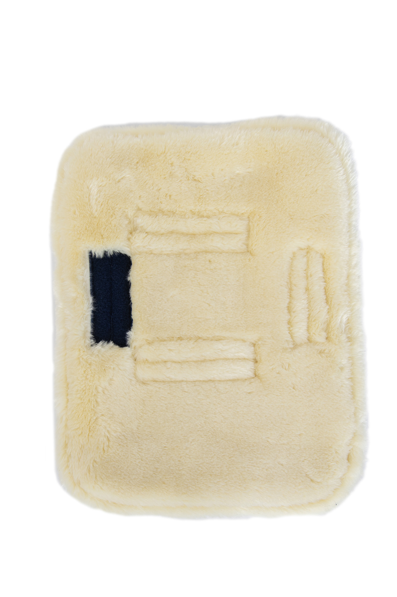 Kentucky Horsewear tikattu rintakehän laajennusosa lampaannahkaisella 2 soljella