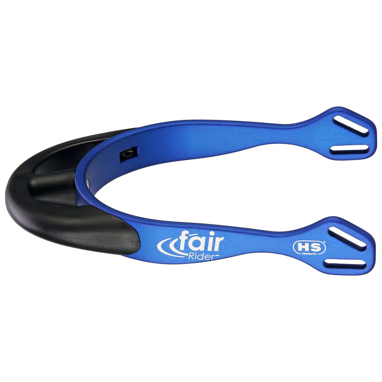 Blue/Black Sprenger FairRider alumiinikannukset pyöristetyllä kannusosalla, 25 mm