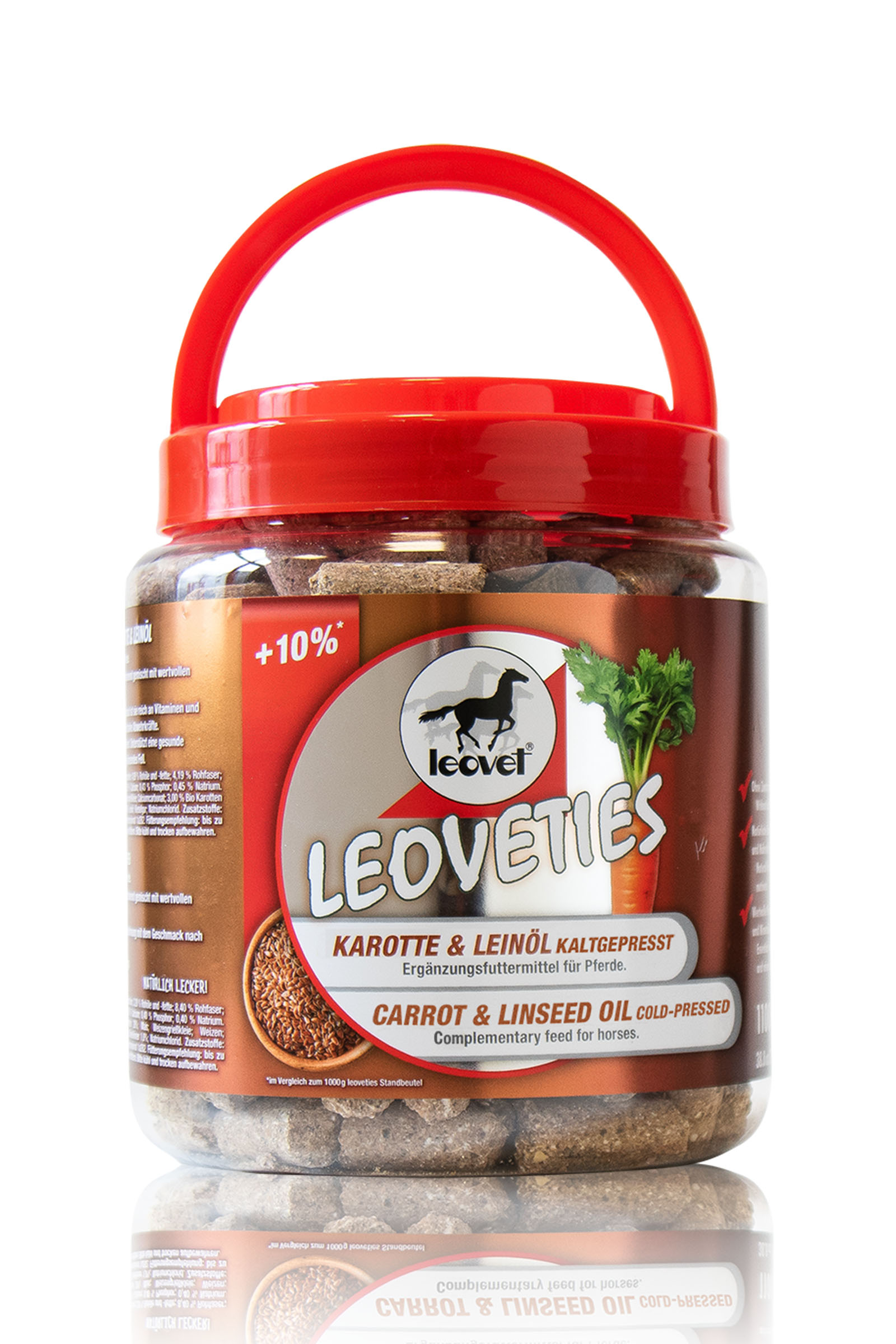 Leovet Leoveties porkkana & pellavansiemen kylm&auml;puristettu, 1,1 kg