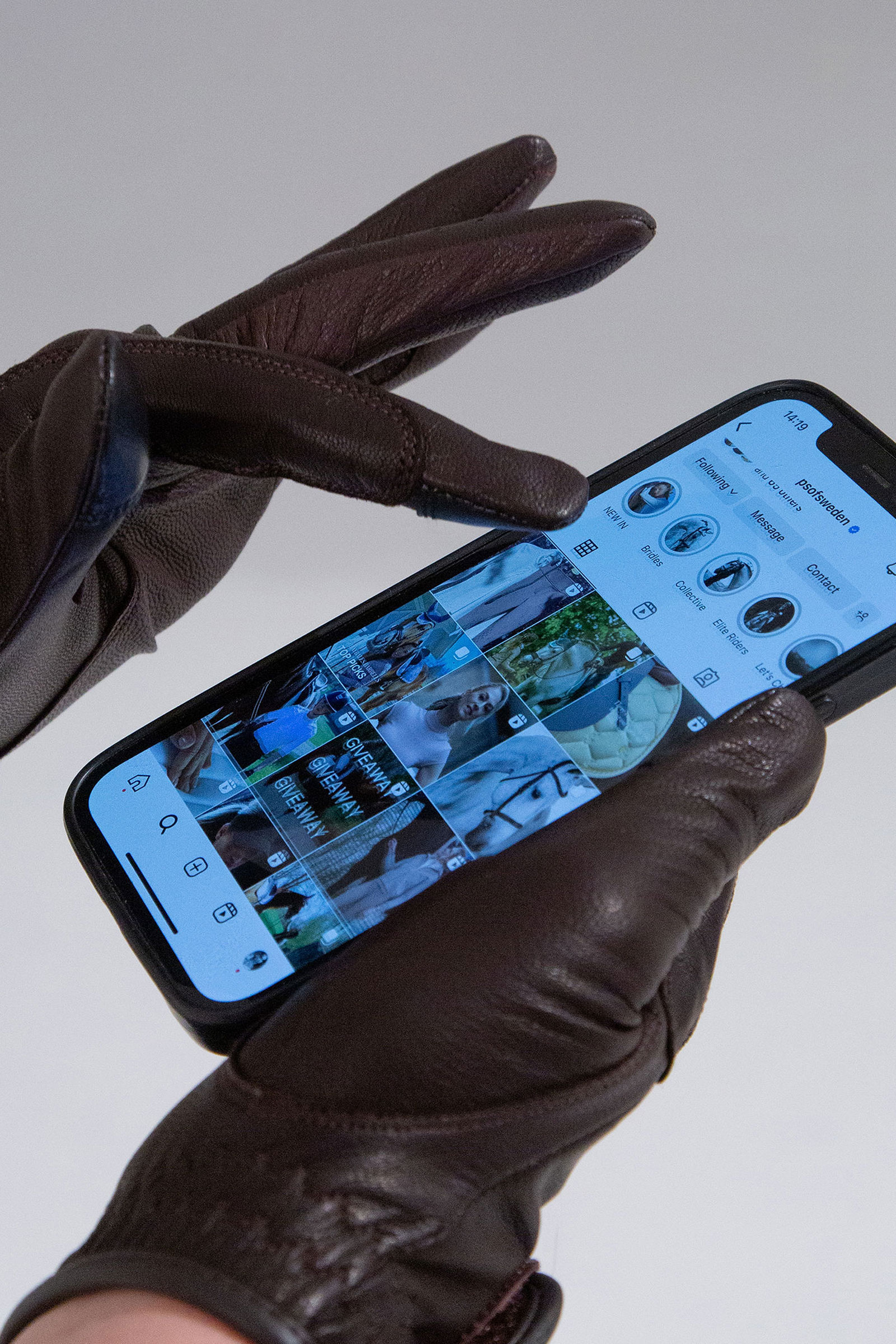 PS of Sweden pehme&auml;t nahkaiset ratsastusk&auml;sineet