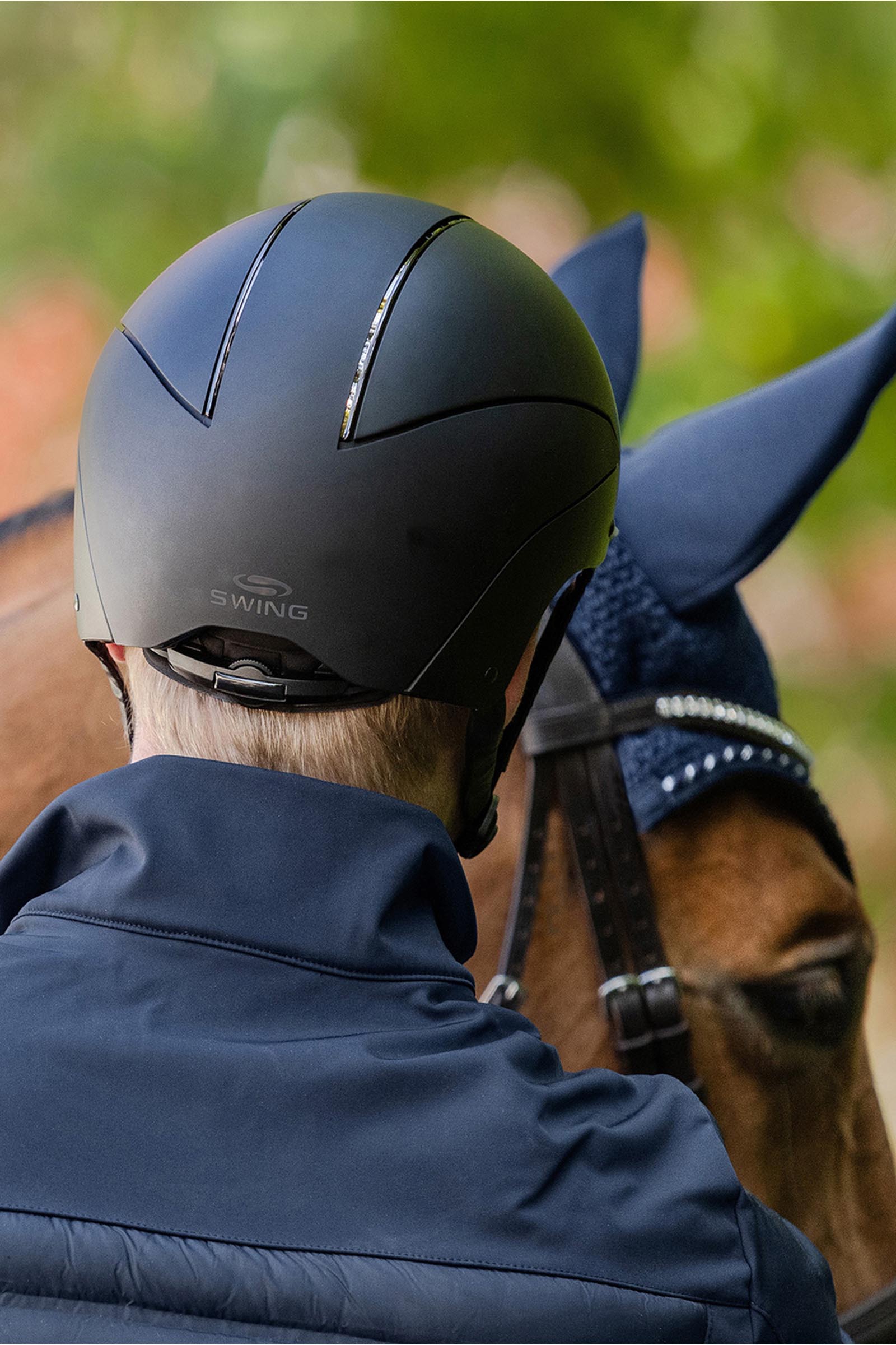 SWING H24 Chrome ratsastuskypärä