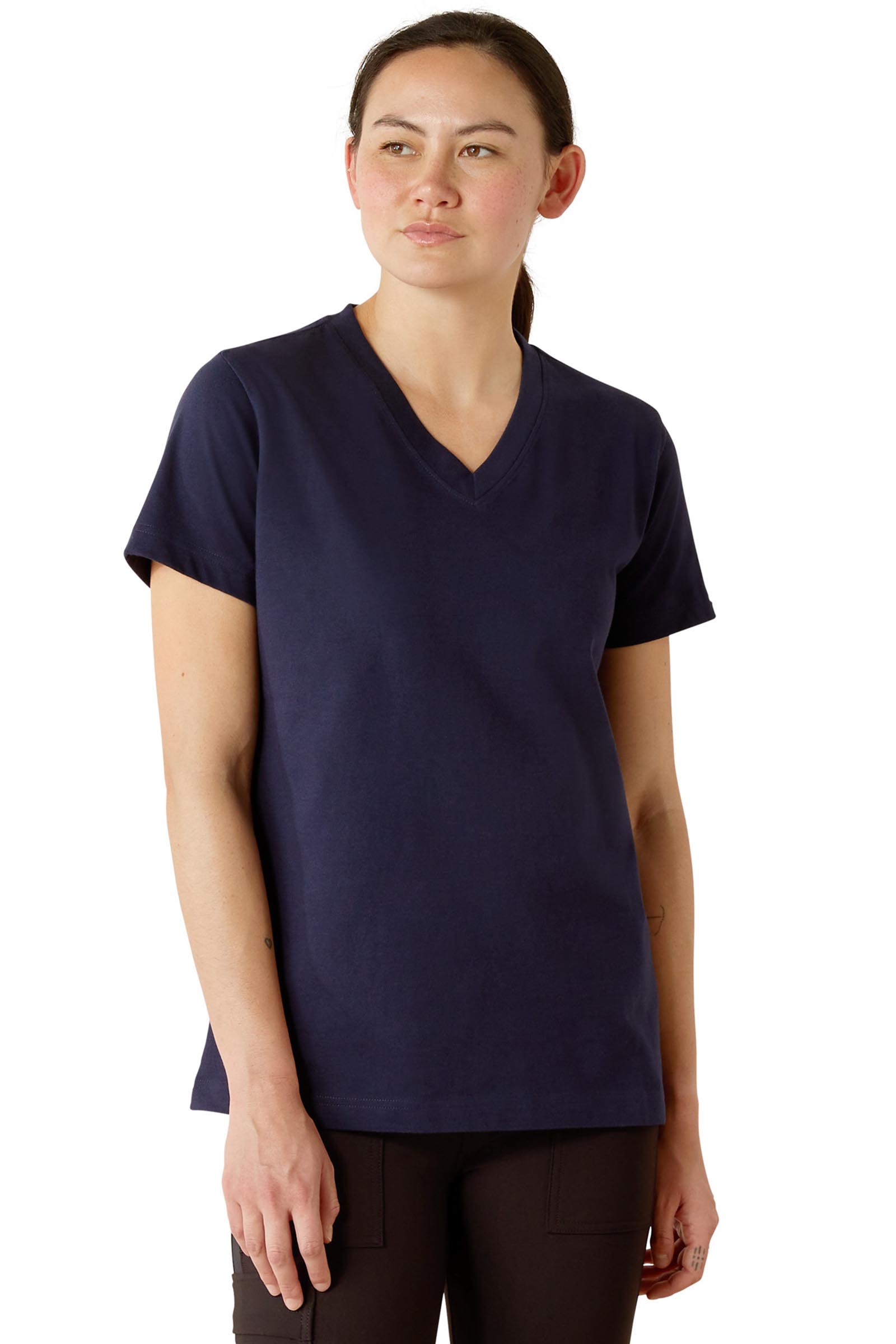 Ariat Rebar Cotton Strong V-aukollinen T-paita naisille  