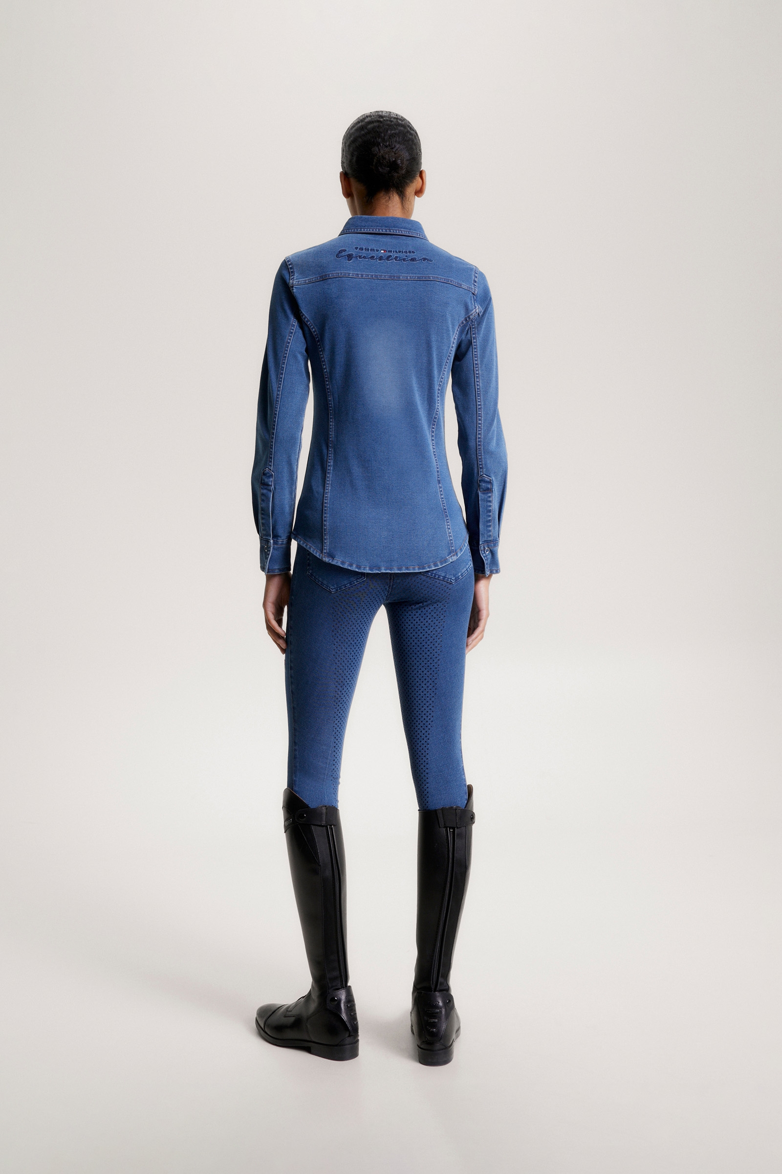 Tommy Hilfiger Equestrian Woodside Joustava Denim-paita