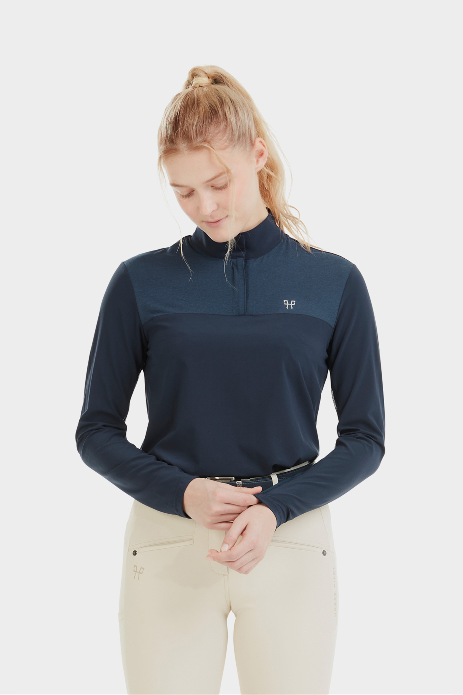 Navy Horse Pilot Sunrise Naisten paita