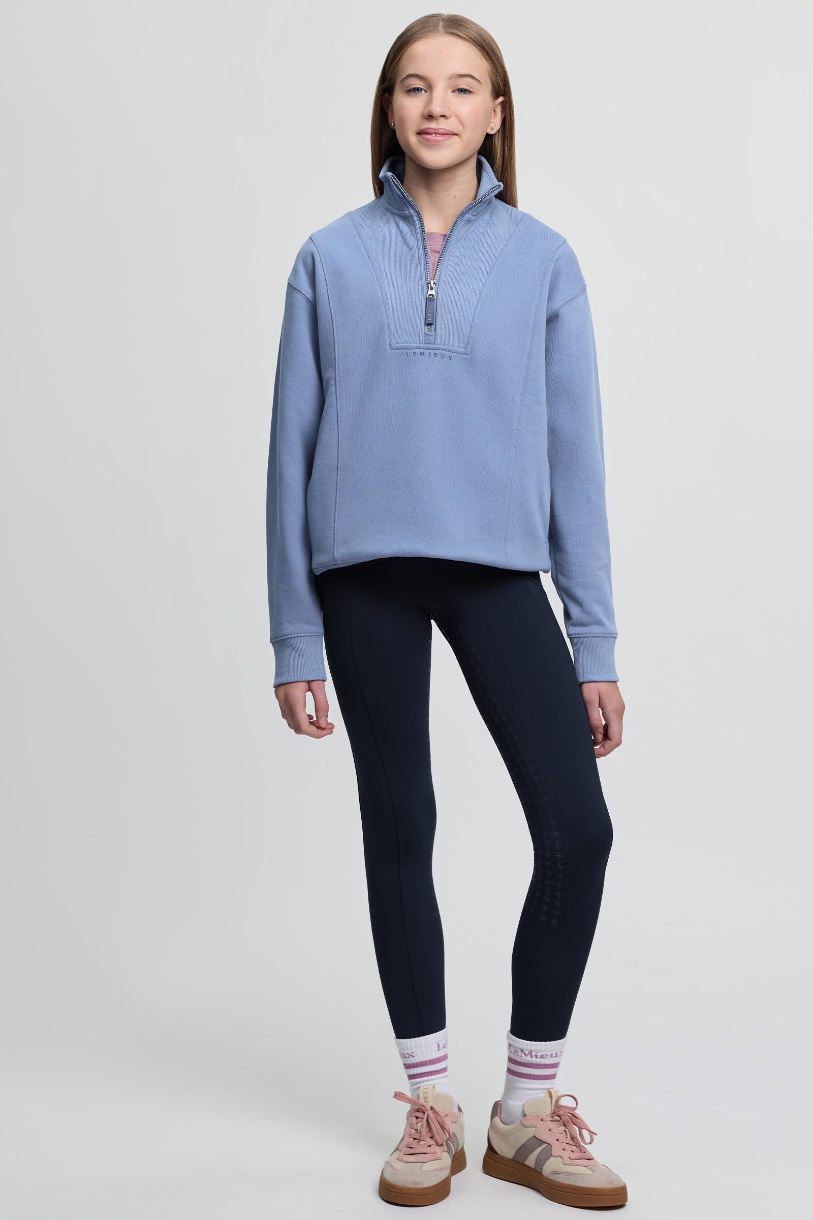 LeMieux Young Rider Vianne lasten quarter zip collegepaita