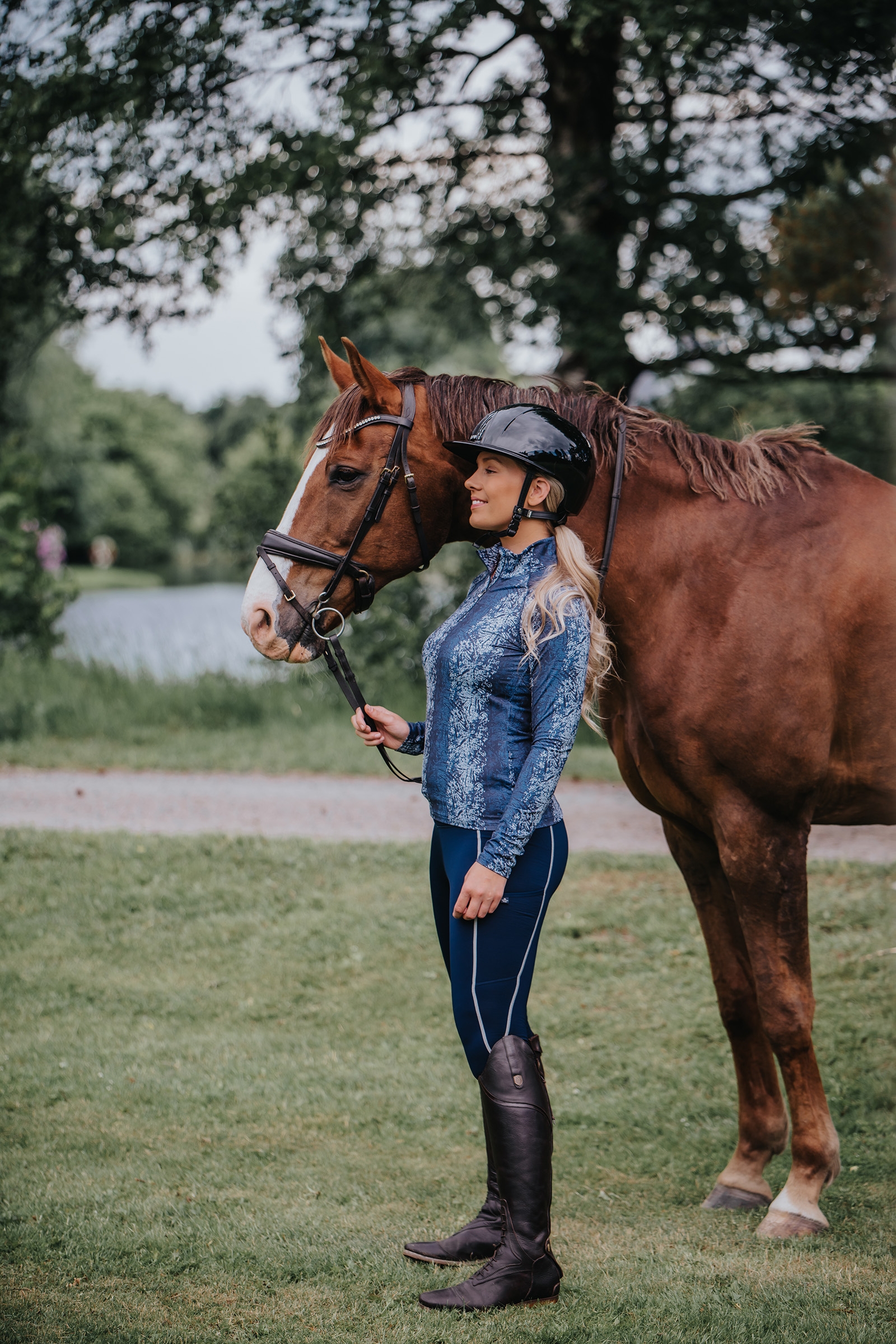 Mountain Horse Jade Tech lasten kokopaikkaiset ratsastusleggingsit