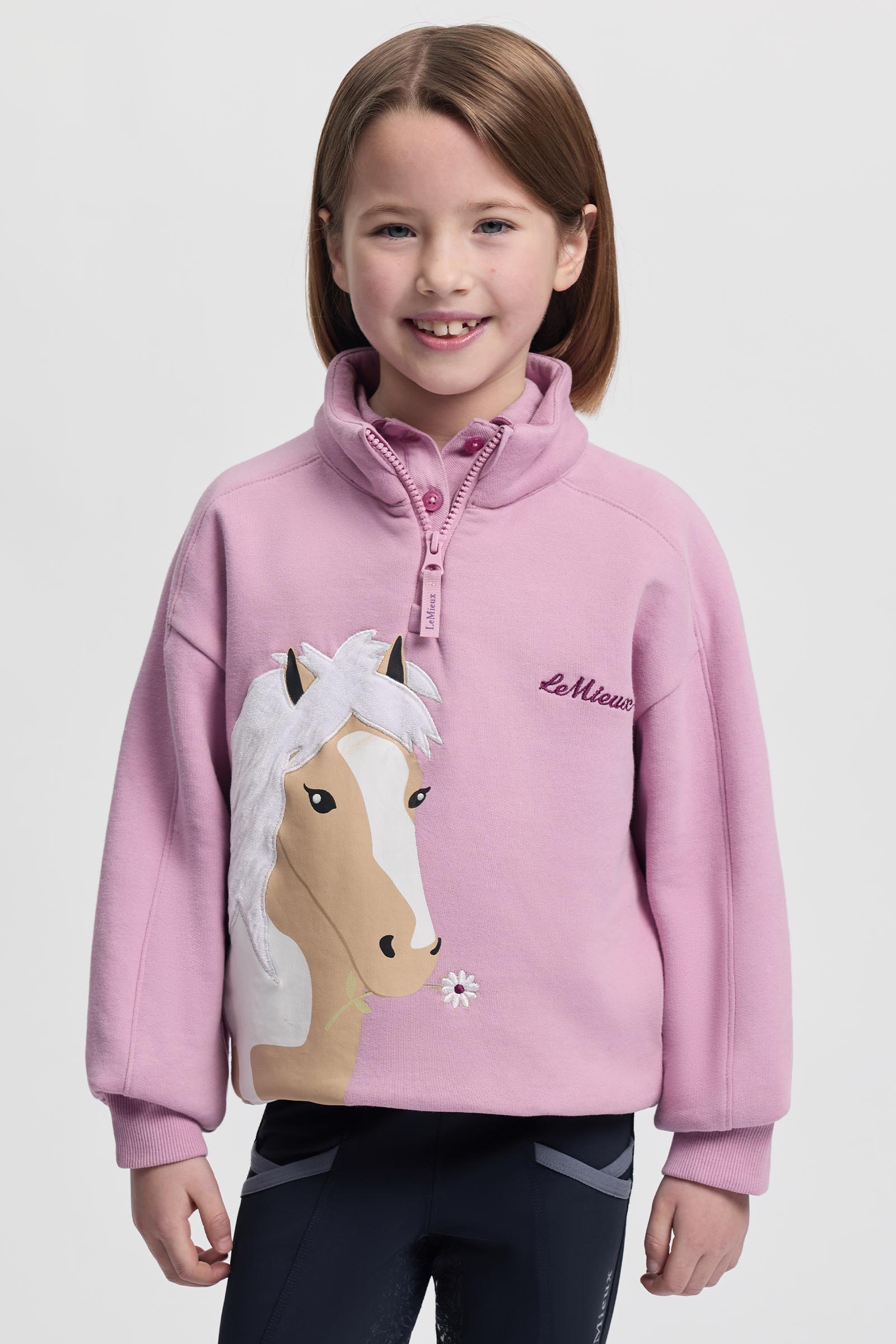 LeMieux Mini Quinn lasten quarter zip collegepaita