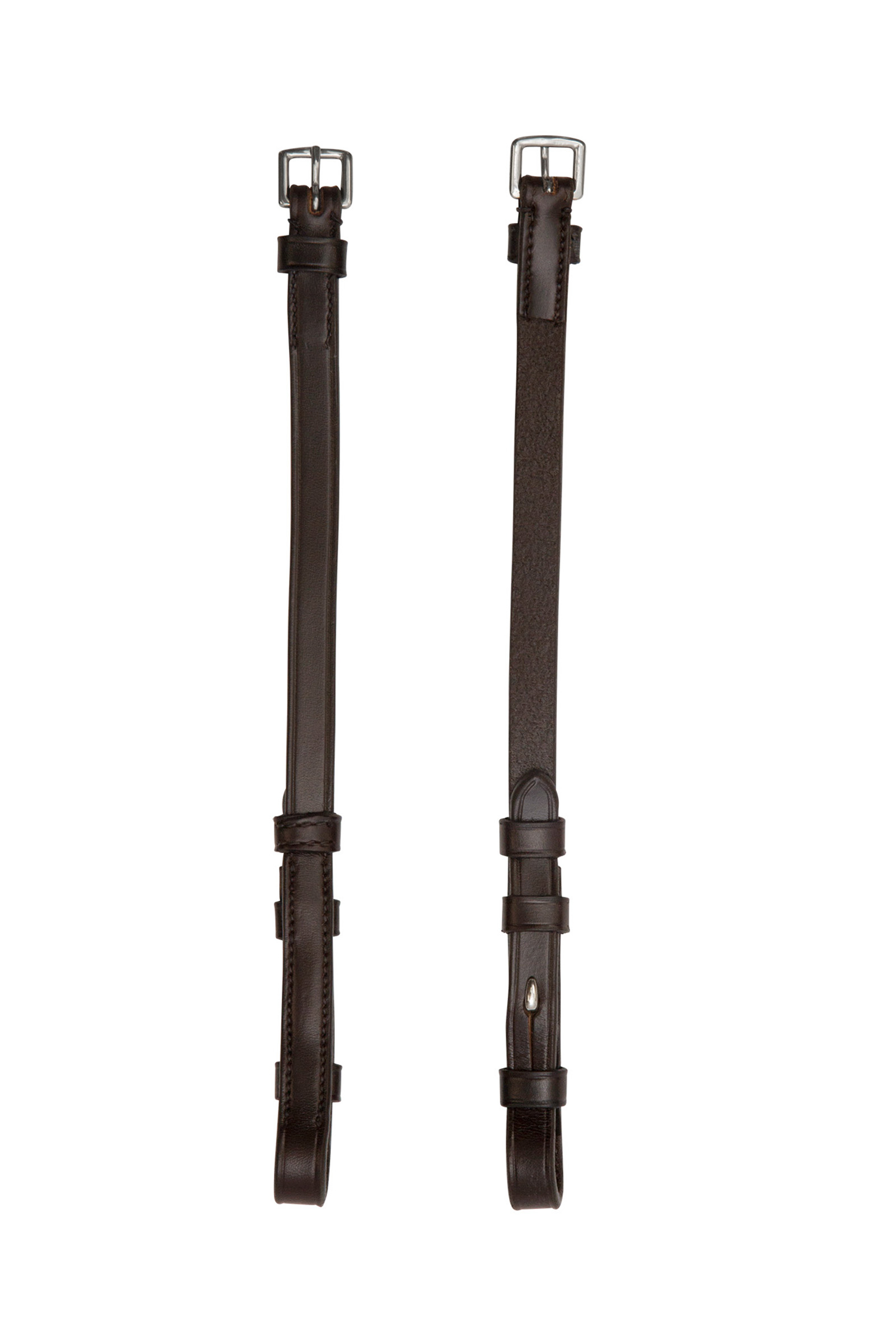 Dark Brown/Silver Schockemöhle Sports Cheek Piece Anatomic Line Flat