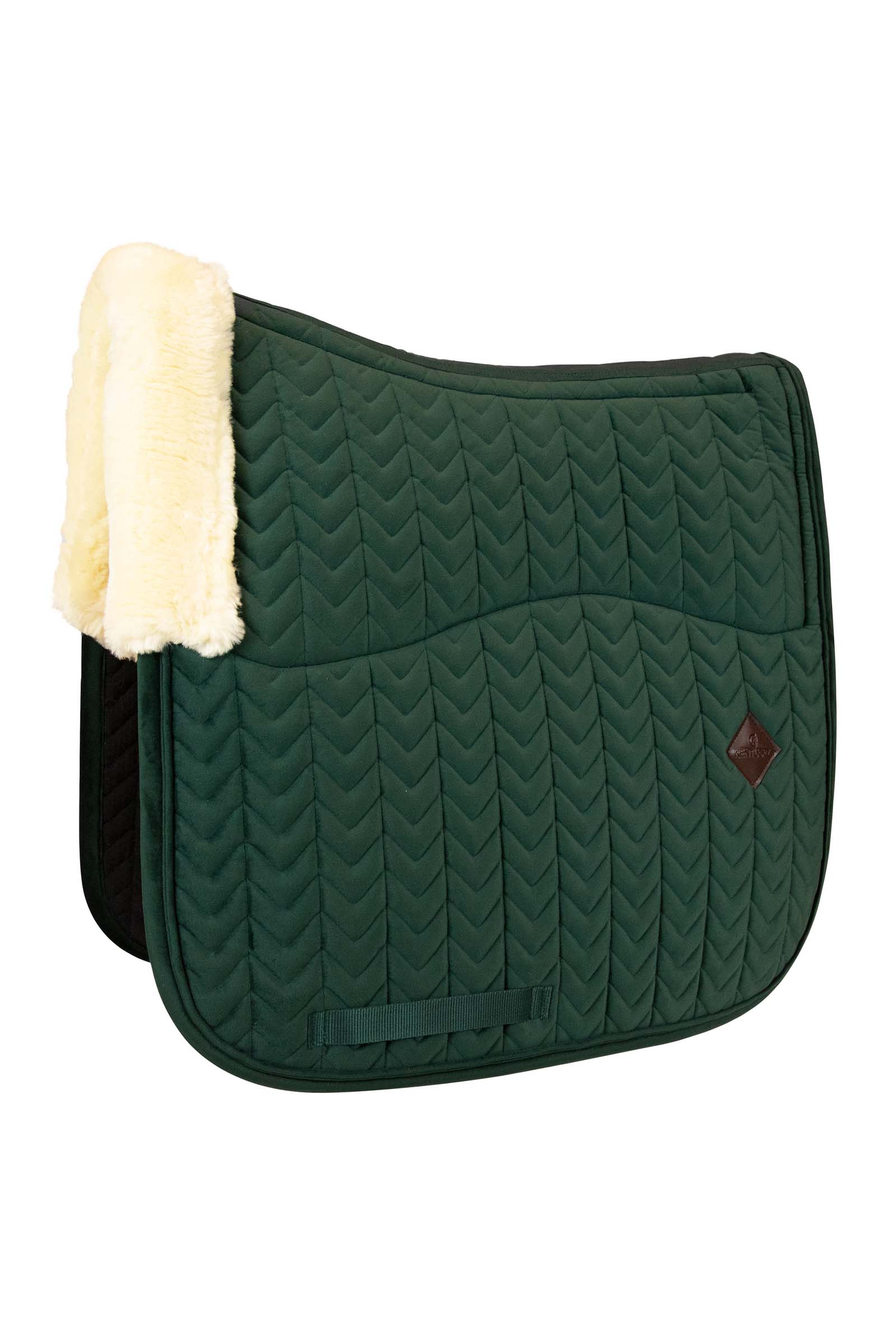 Ponderosa Pine Dark green Kentucky Horsewear Velvet ihoystävällinen koulusatulahuopa