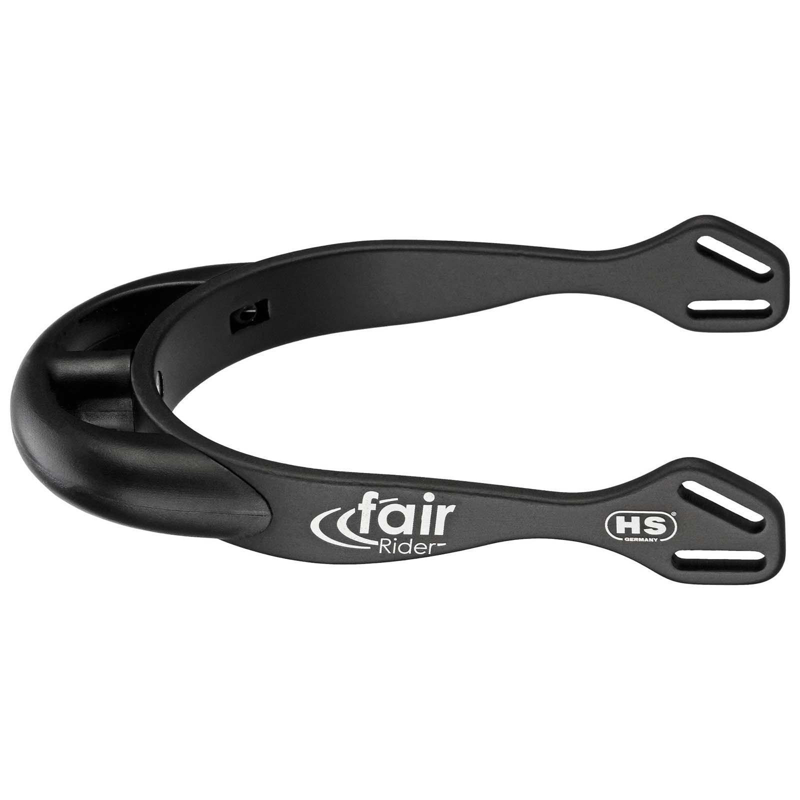 Black/Black Sprenger FairRider alumiinikannukset pyöristetyllä kannusosalla, 20 mm