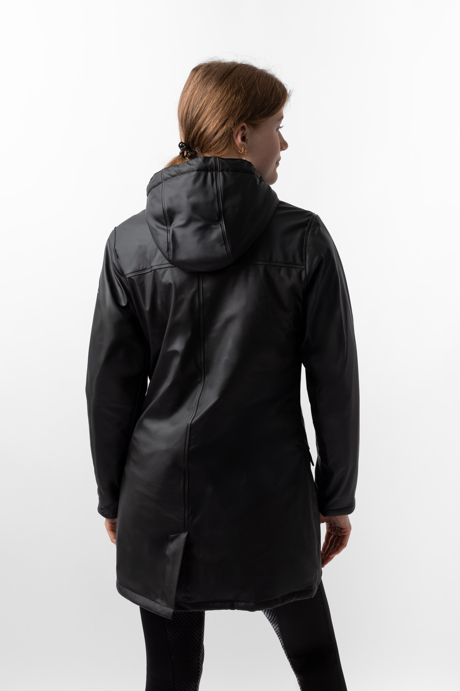 Horze Billie naisten PU-sadetakki fleecell&auml;