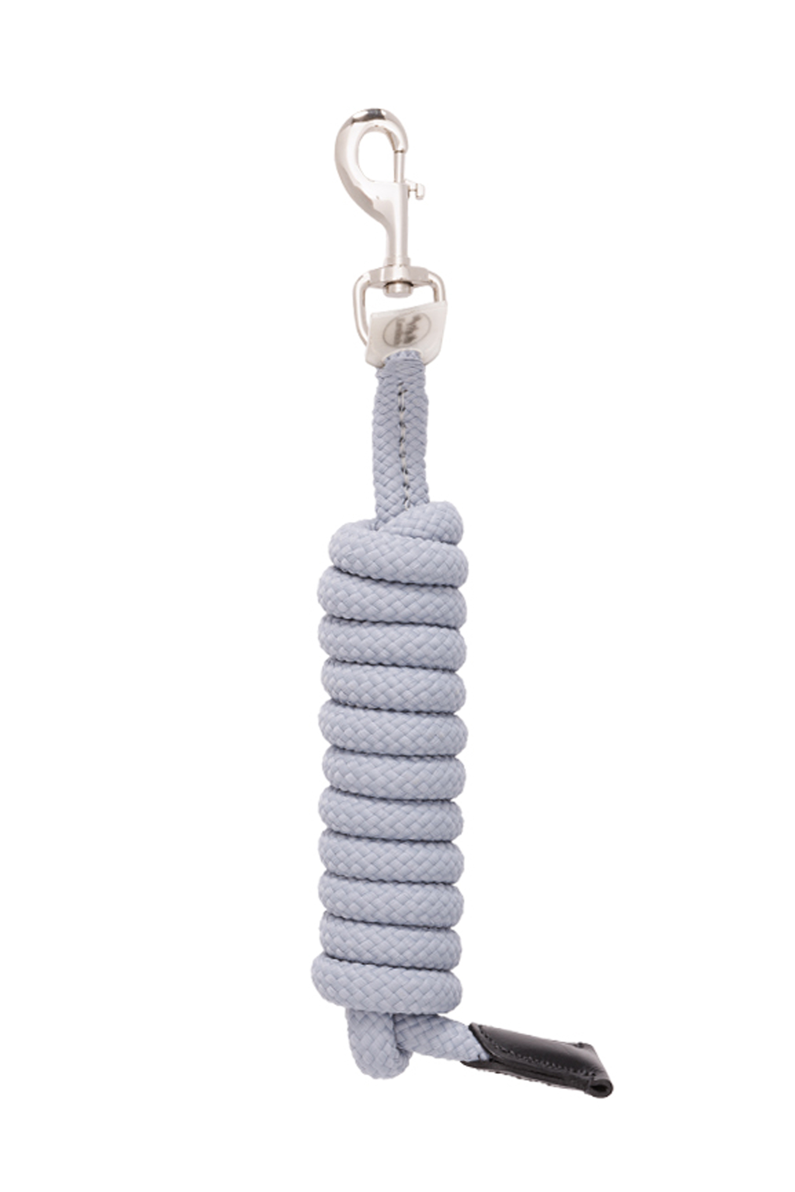 Light Grey Kavalkade riimunnaru hopeisella karabiinilla varustettuna