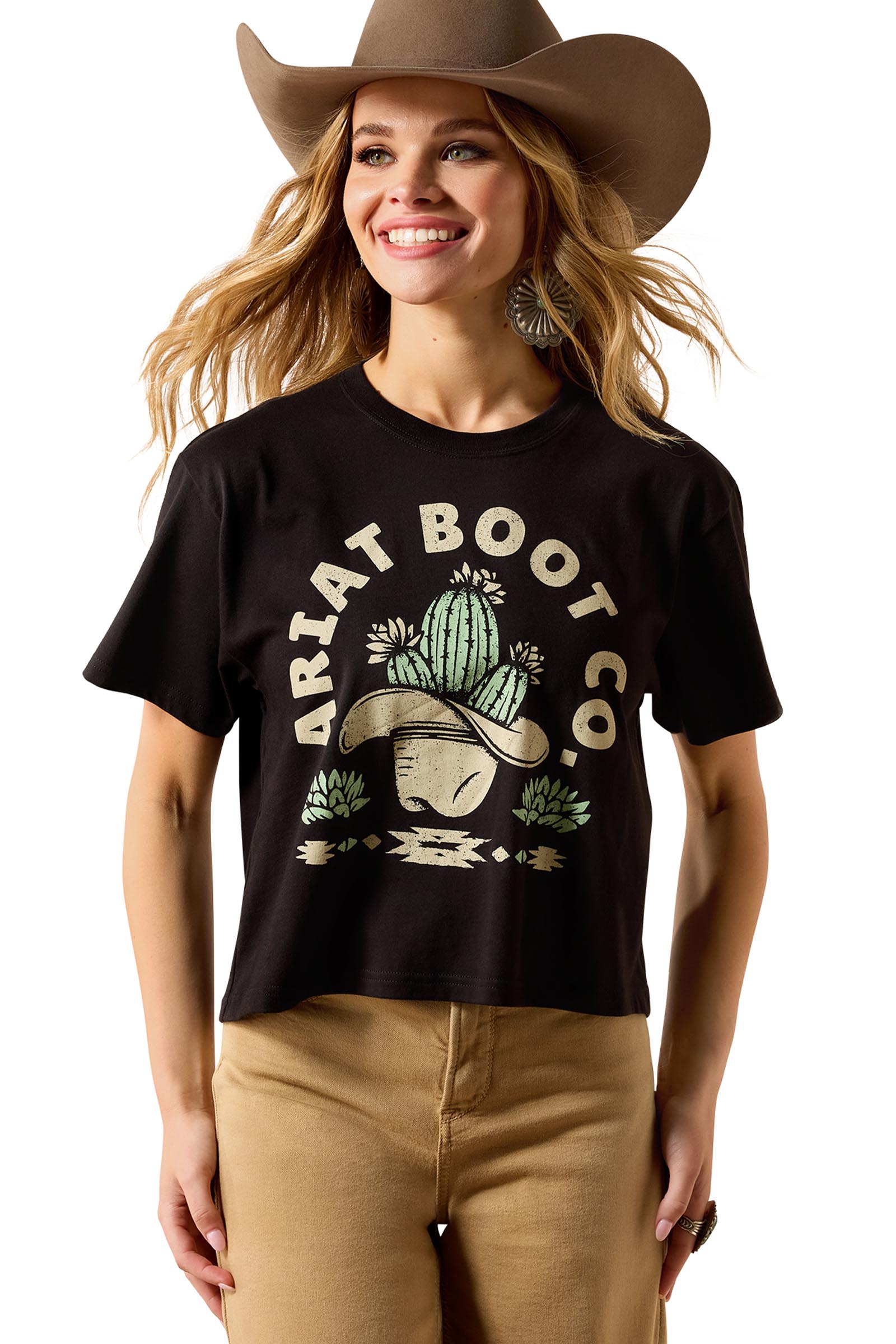 Ariat Naisten Ariat Cacti Cowboy Hat T-paita