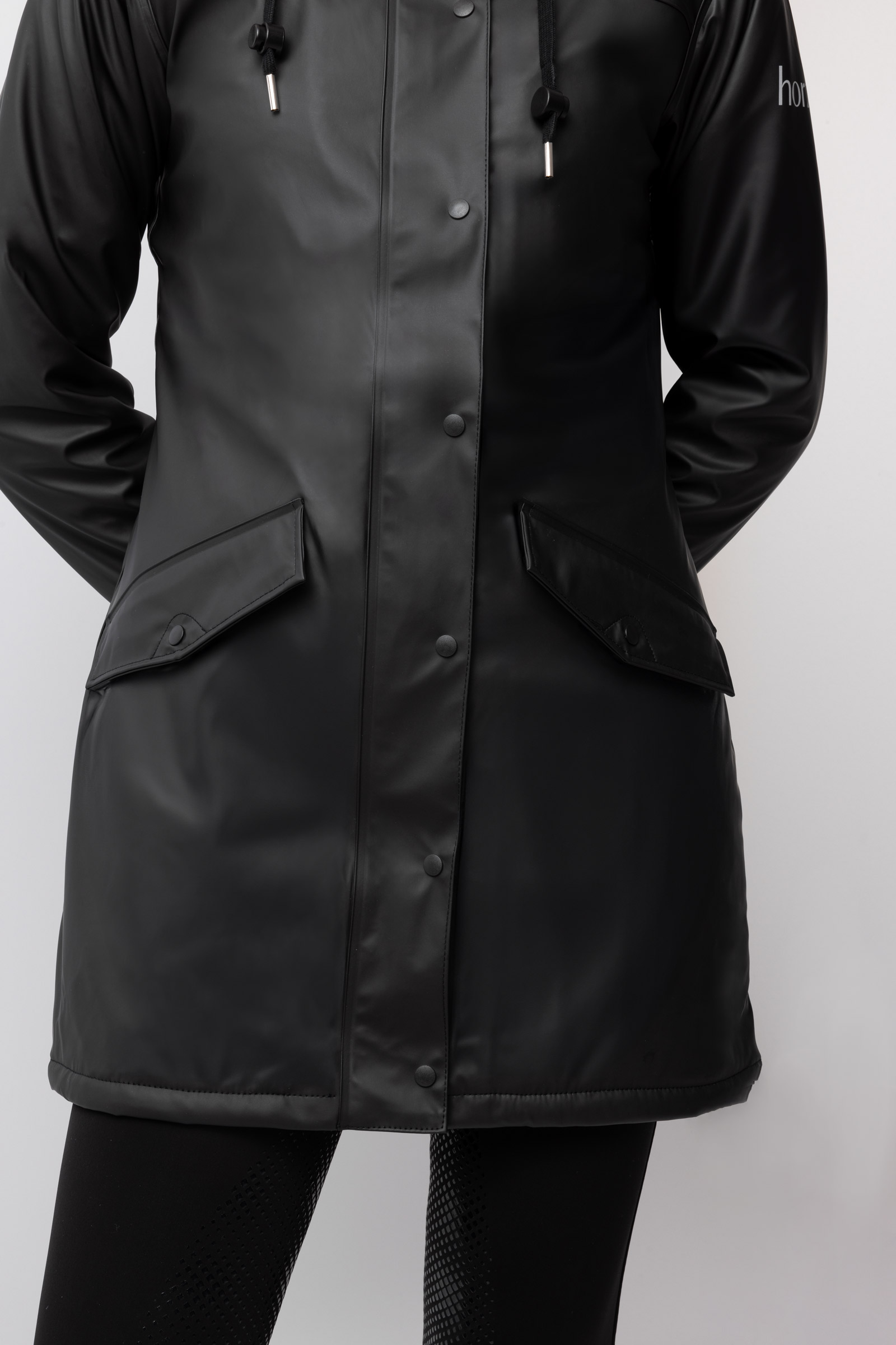 Horze Billie naisten PU-sadetakki fleecell&auml;