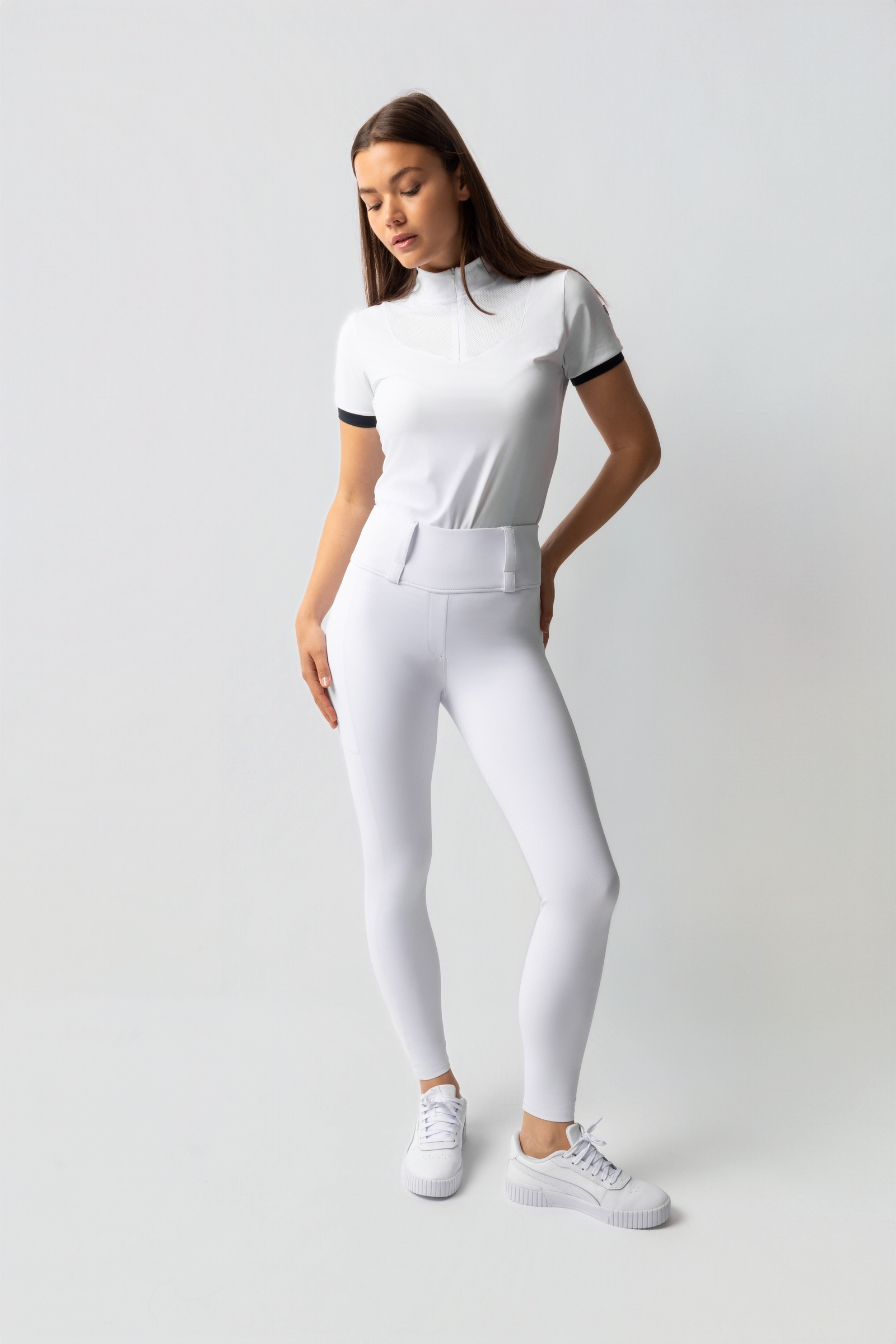 Horze Anya naisten kokopaikkaiset ratsastusleggingsit silikonigripill&auml; UPF 50+