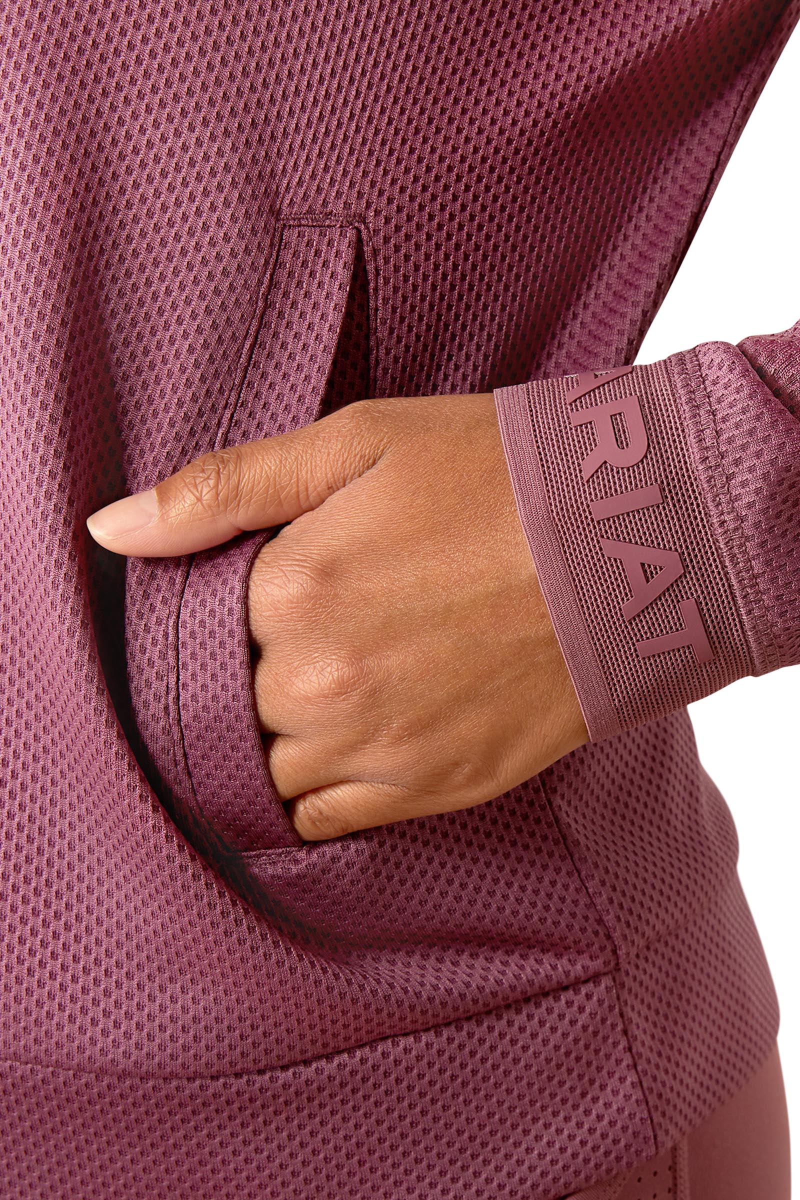 Ariat Breathe naisten collegepaita 1/2 vetoketjulla