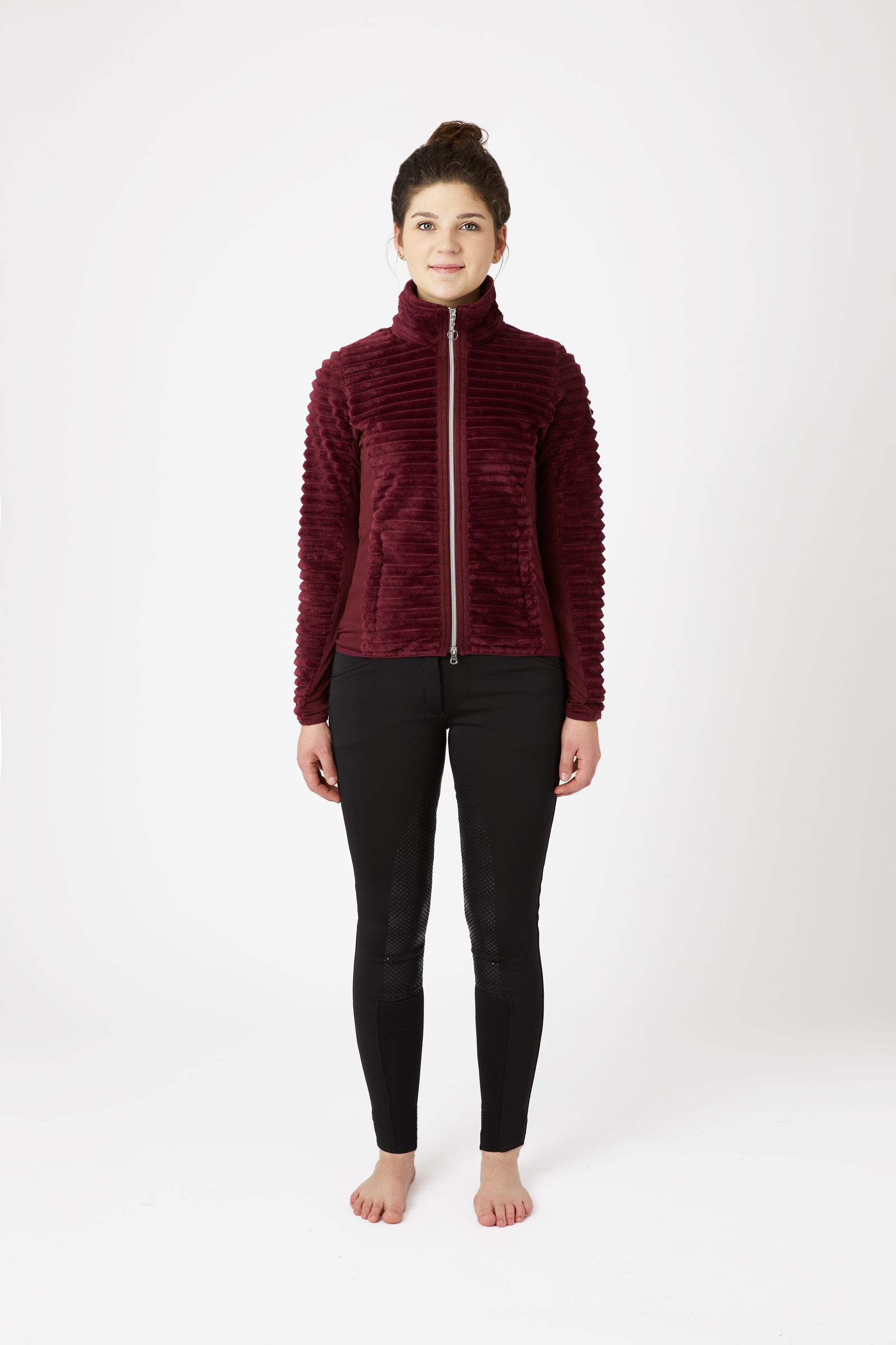 Horze Della naisten raidallinen fleecetakki