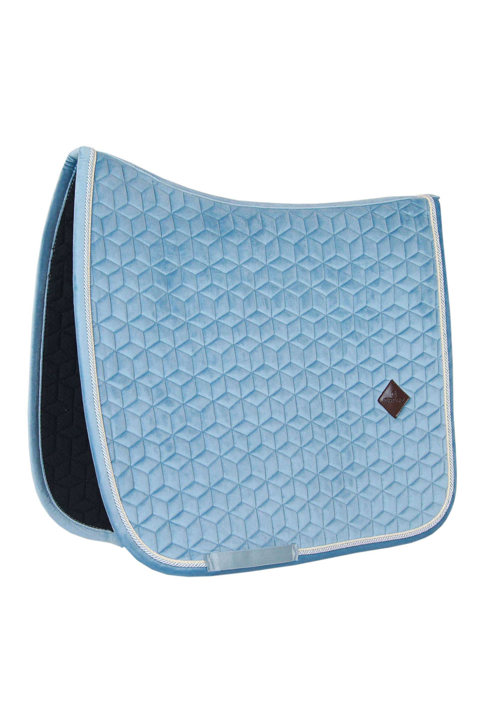 Light Blue Kentucky Horsewear Velvet Koulusatulahuopa