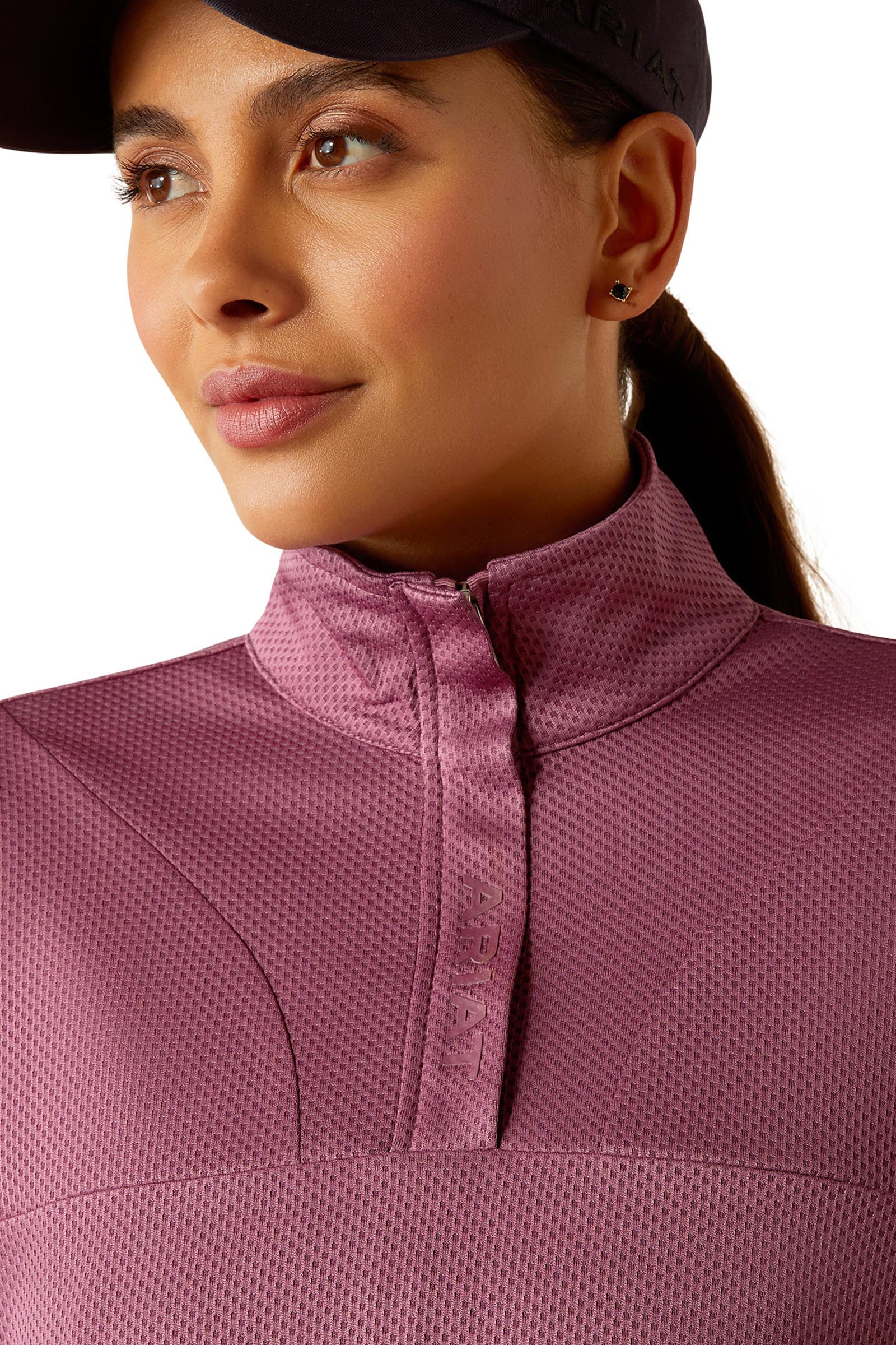 Ariat Breathe naisten collegepaita 1/2 vetoketjulla