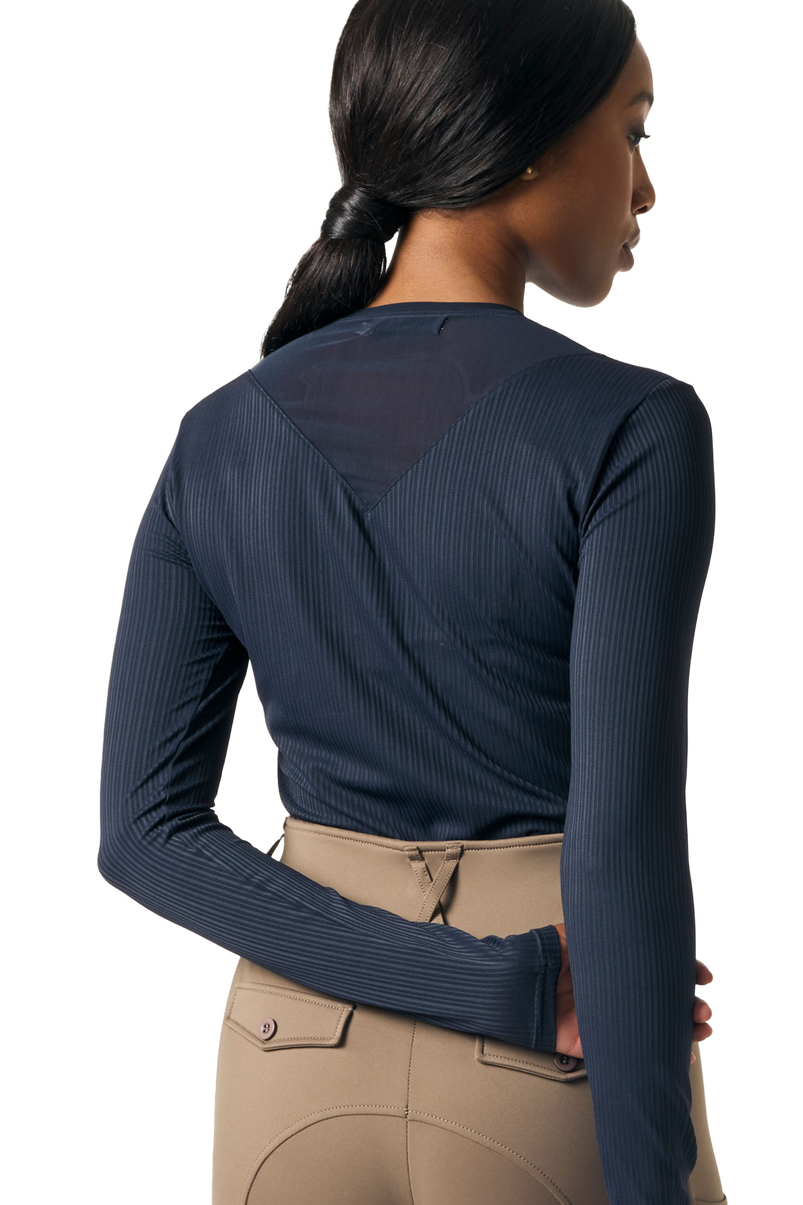 PS of Sweden Leandra L/S Raidallinen Mesh Paita