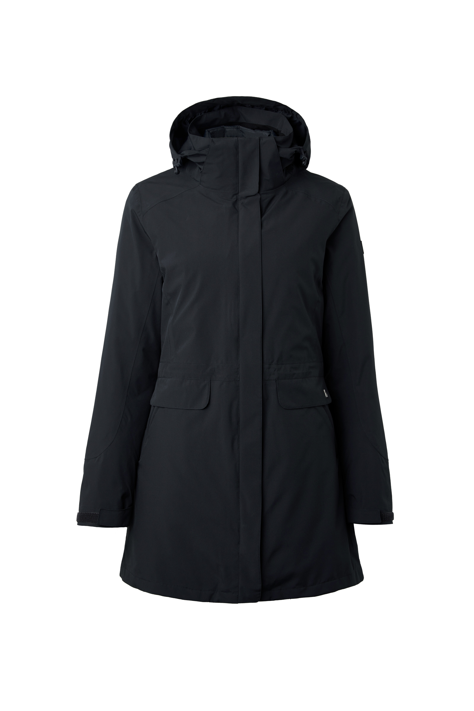 Dark Navy Horze Isabella naisten 3-in-1 topattu parkatakki