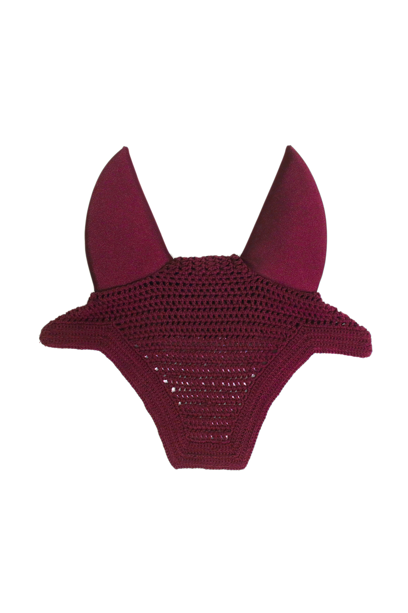 Burgundy Dark Red Kentucky Horsewear Wellington Soundless -korvahuppu