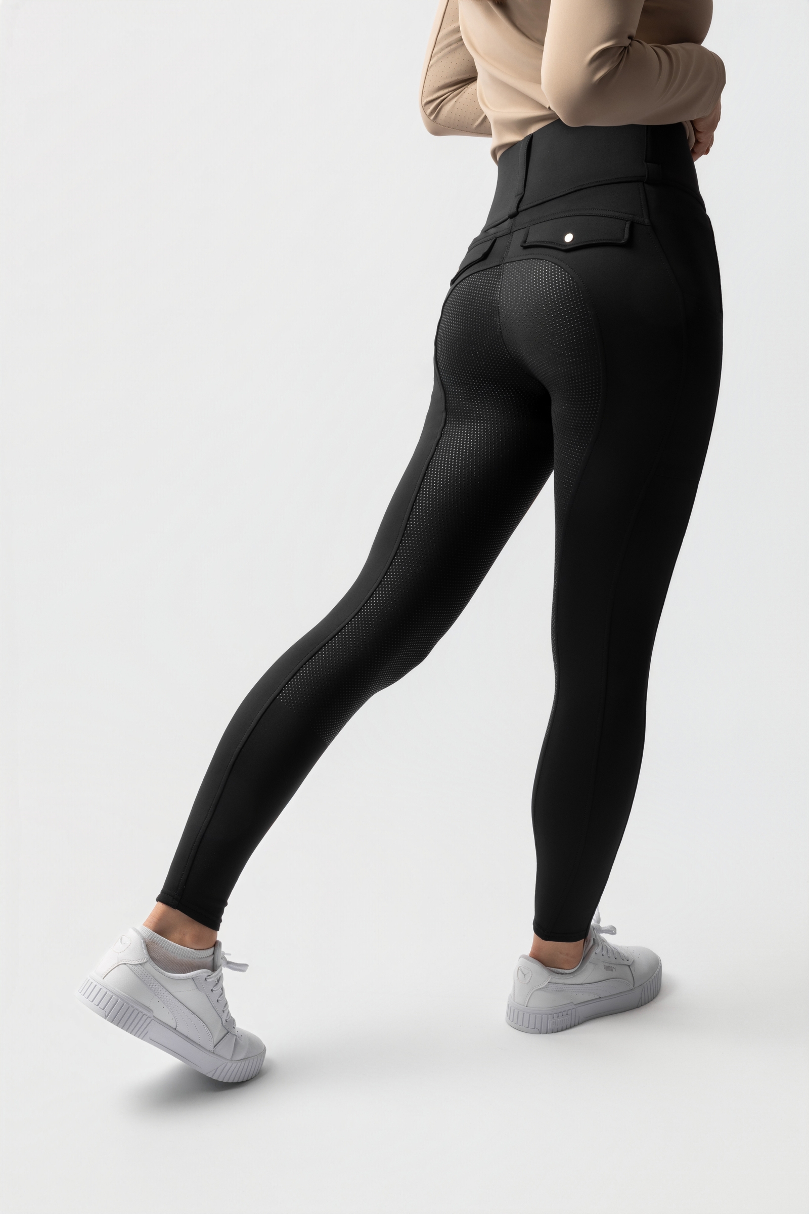 Horze Anya Hybrid Thermotights Fullgripillä