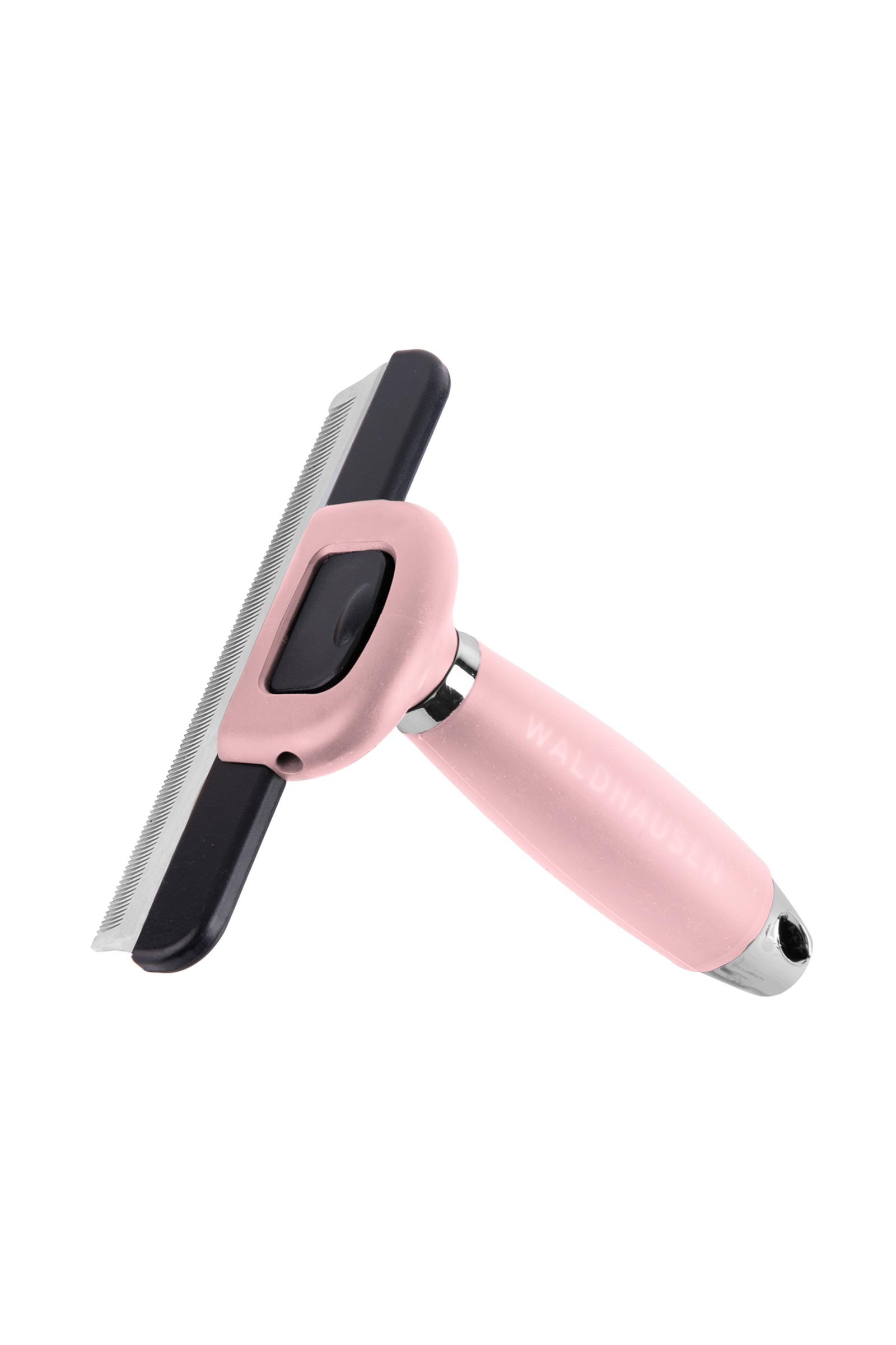 Linnea Pink/ Silver Waldhausen karvanpoistokampa geelikahvalla, X-Large