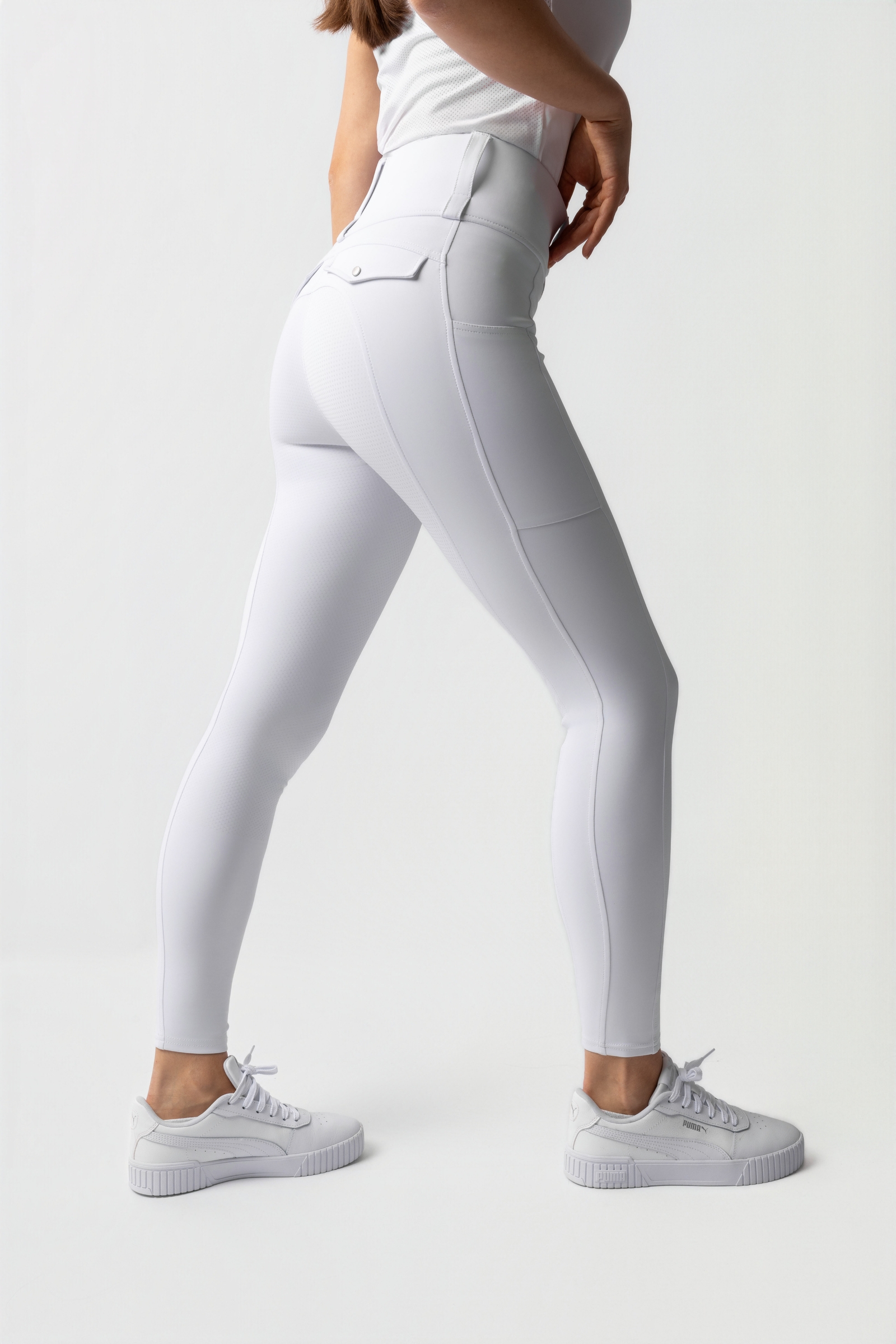 Horze Anya naisten kokopaikkaiset ratsastusleggingsit silikonigripill&auml; UPF 50+