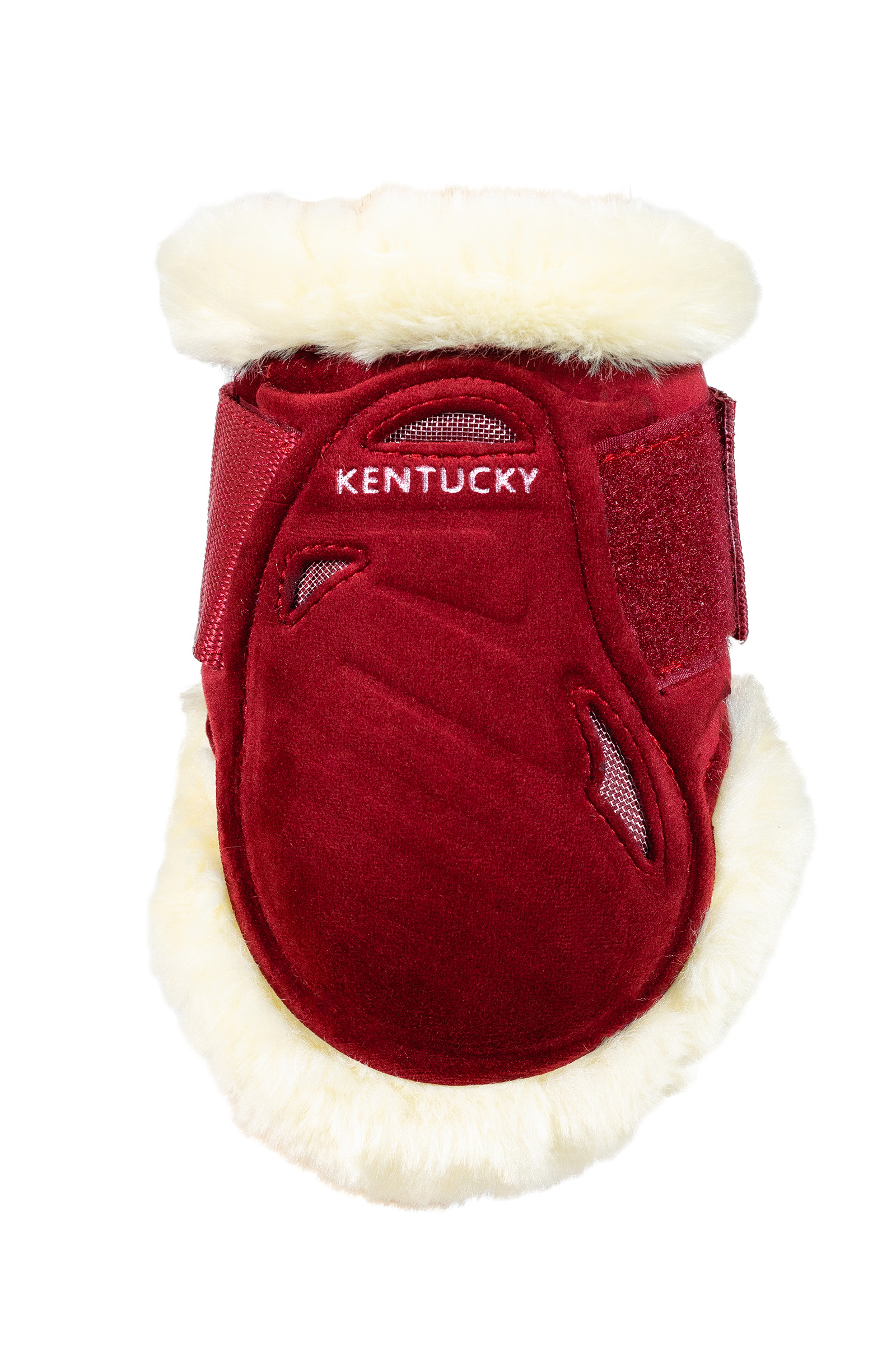 red Kentucky Horsewear Vegaani lampaannahkainen Young Horse Fetlock Boots Velvet