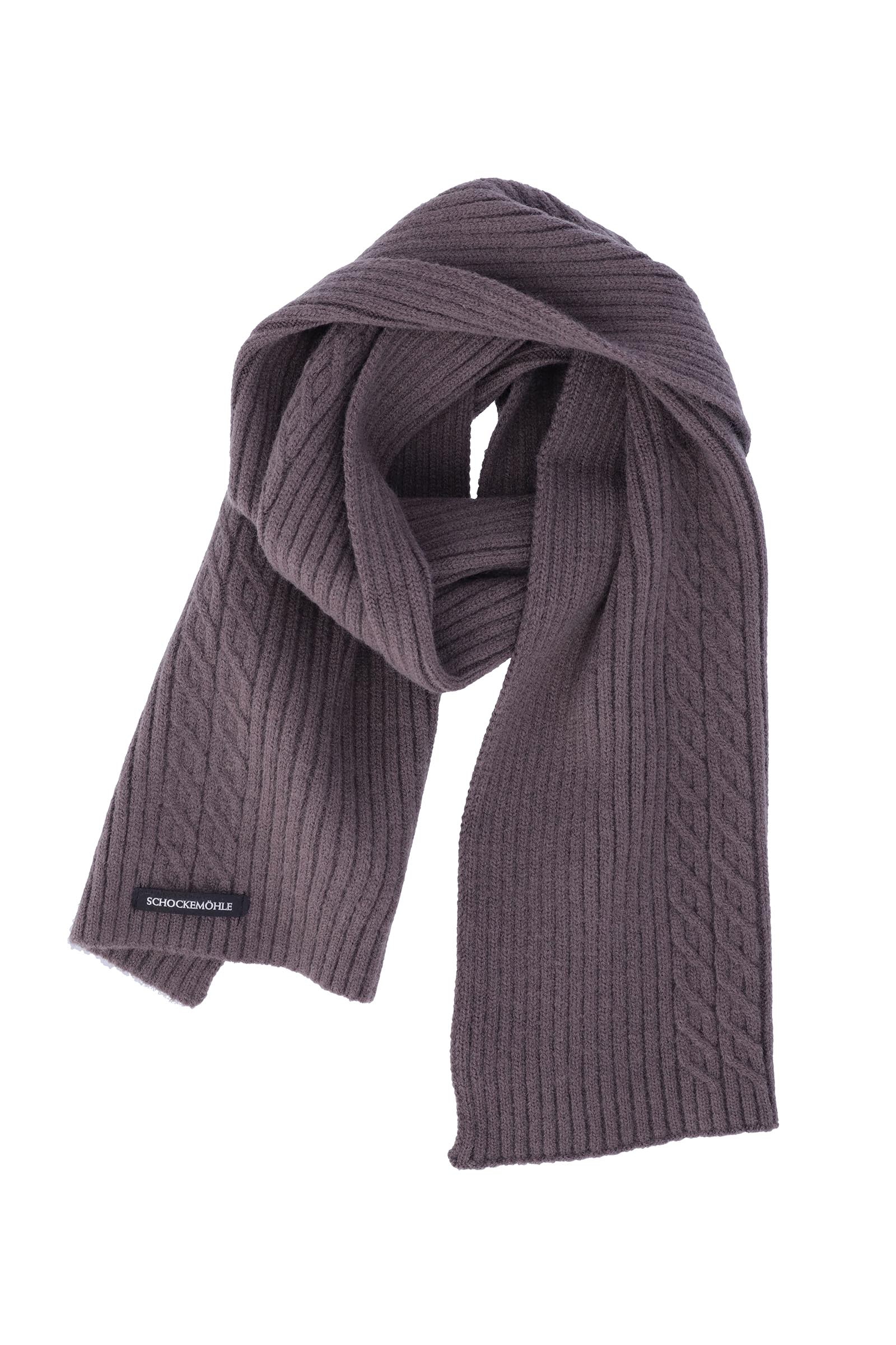 Dusty Chocolate Schockemöhle Sports Scarf SP Braided Style