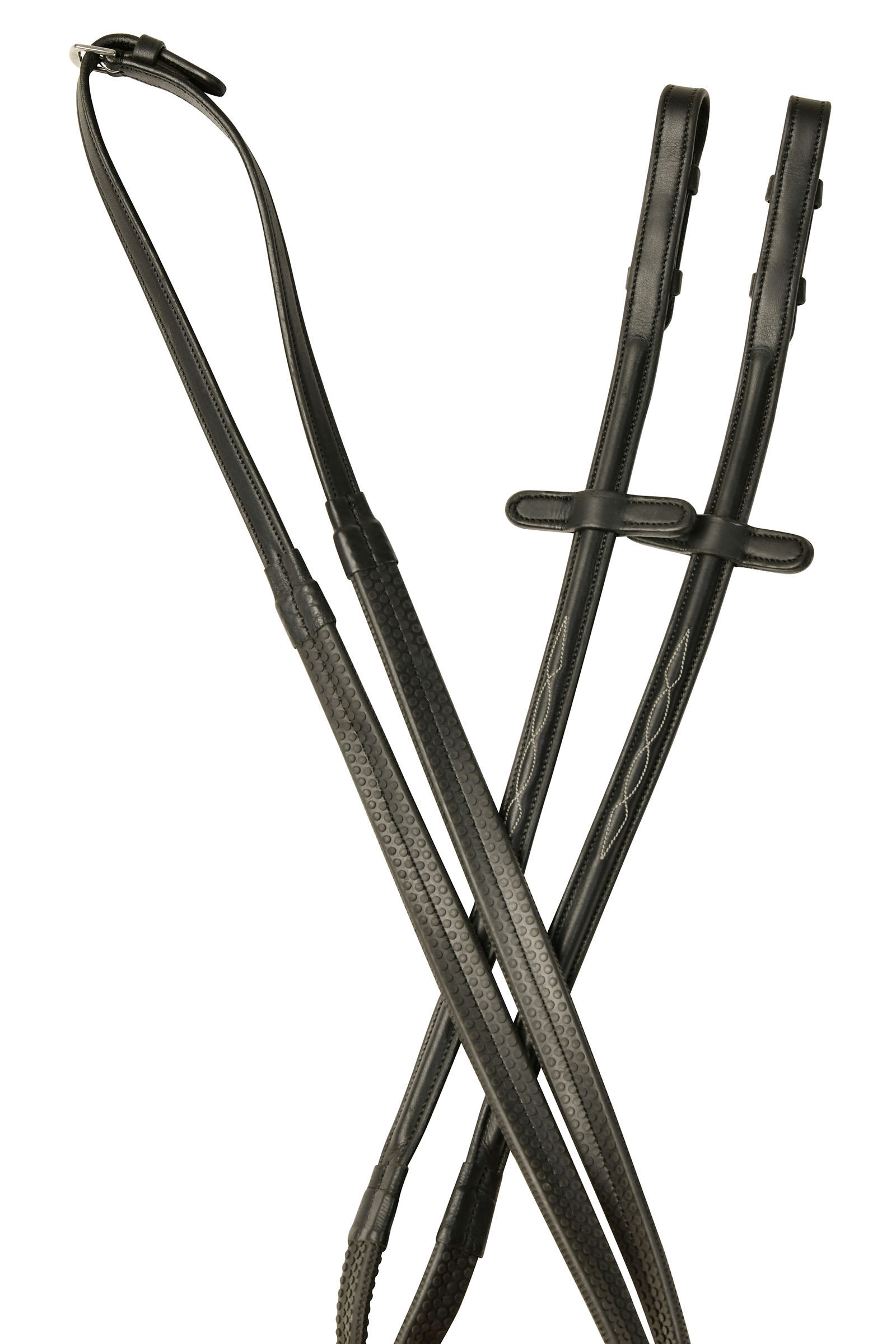 Black Collegiate Comfitec Opulux Fancy rênes en caoutchouc avec couture surélevée