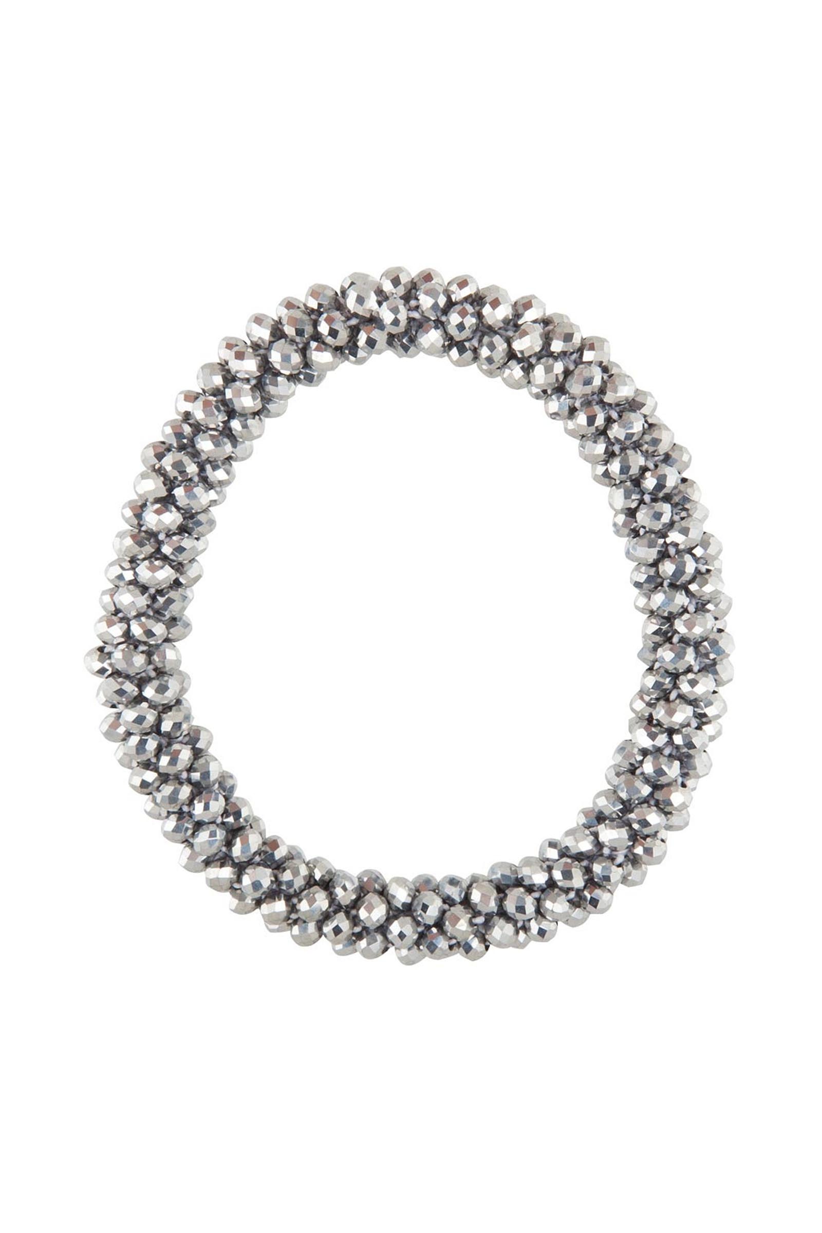 Silver BR Kiki scrunchie kristallisomisteilla