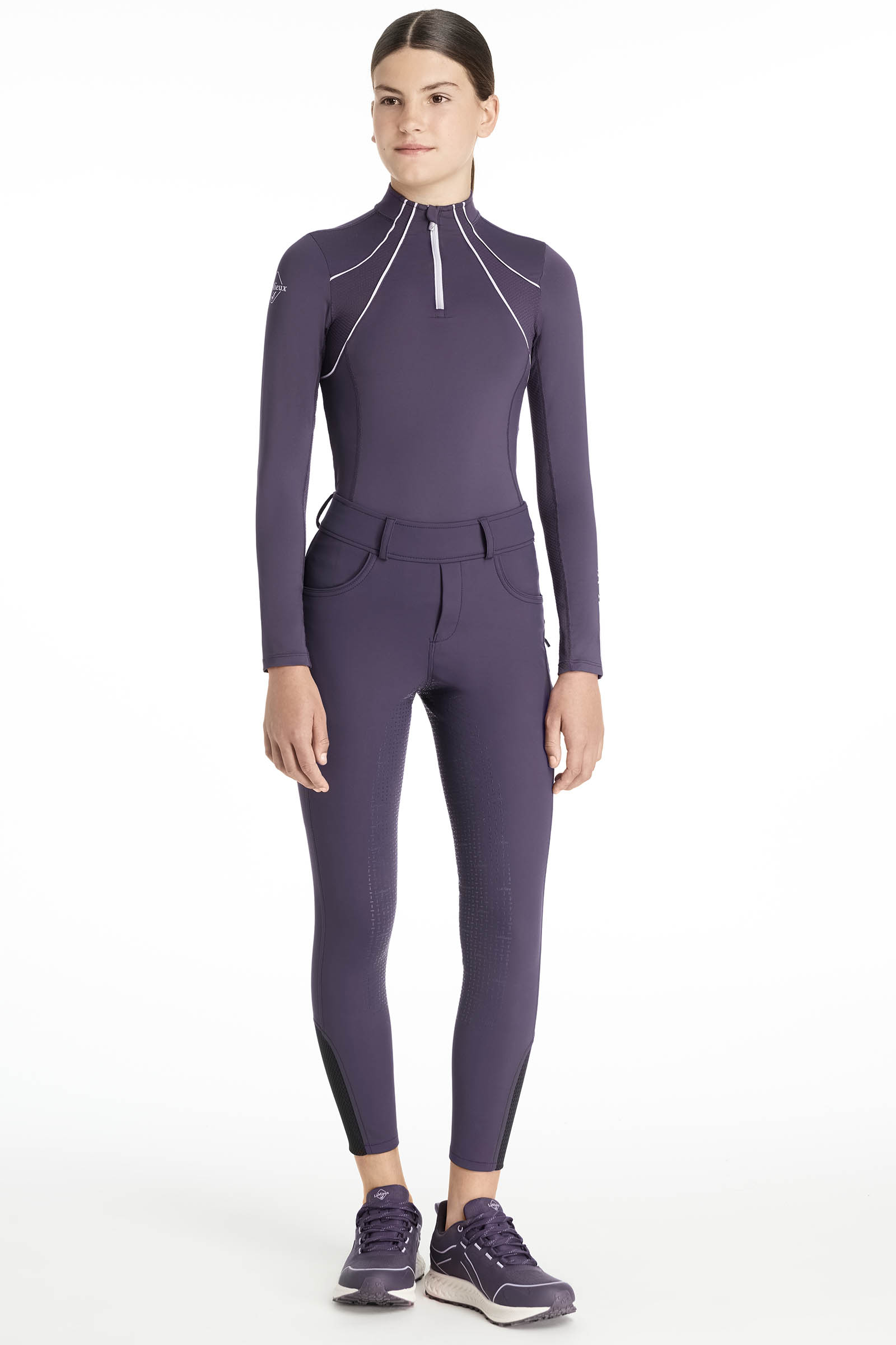 LeMieux Young Rider Ella lasten harjatut breggings-kokopaikkahousut