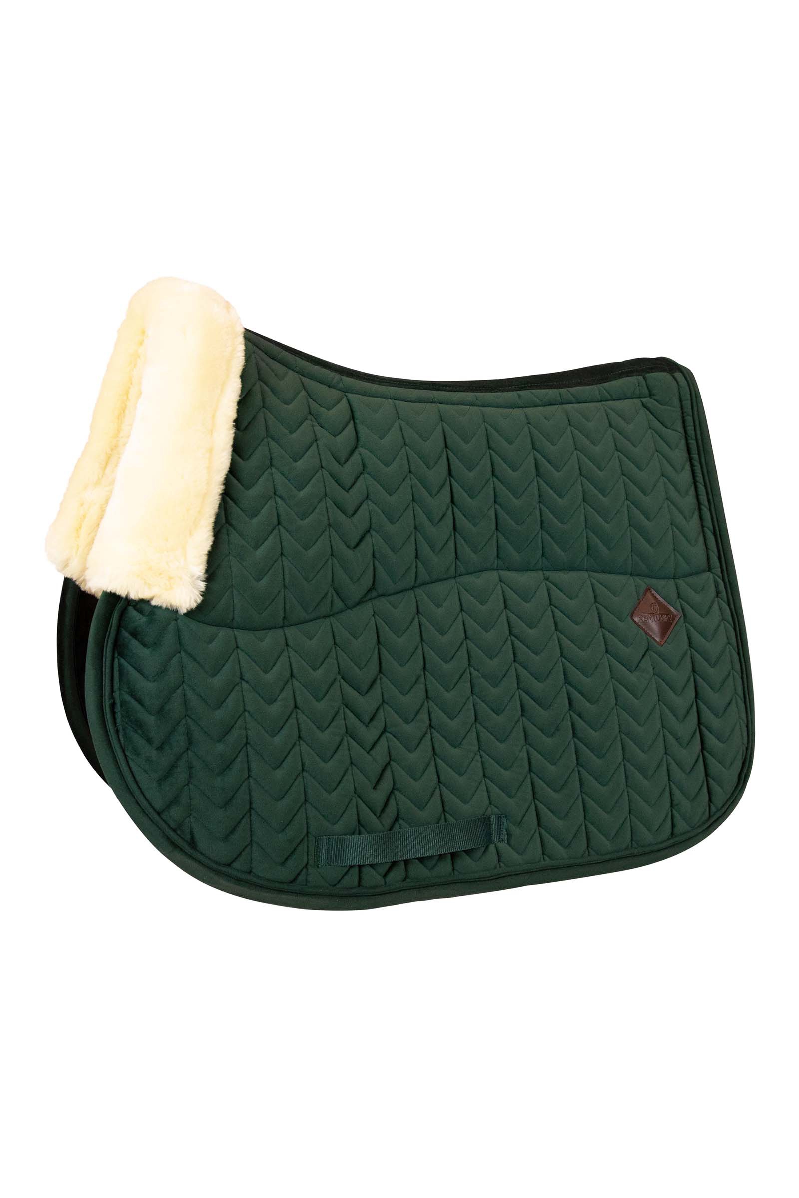 Ponderosa Pine Dark green Kentucky Horsewear Velvet ihoystävällinen estesatulahuopa