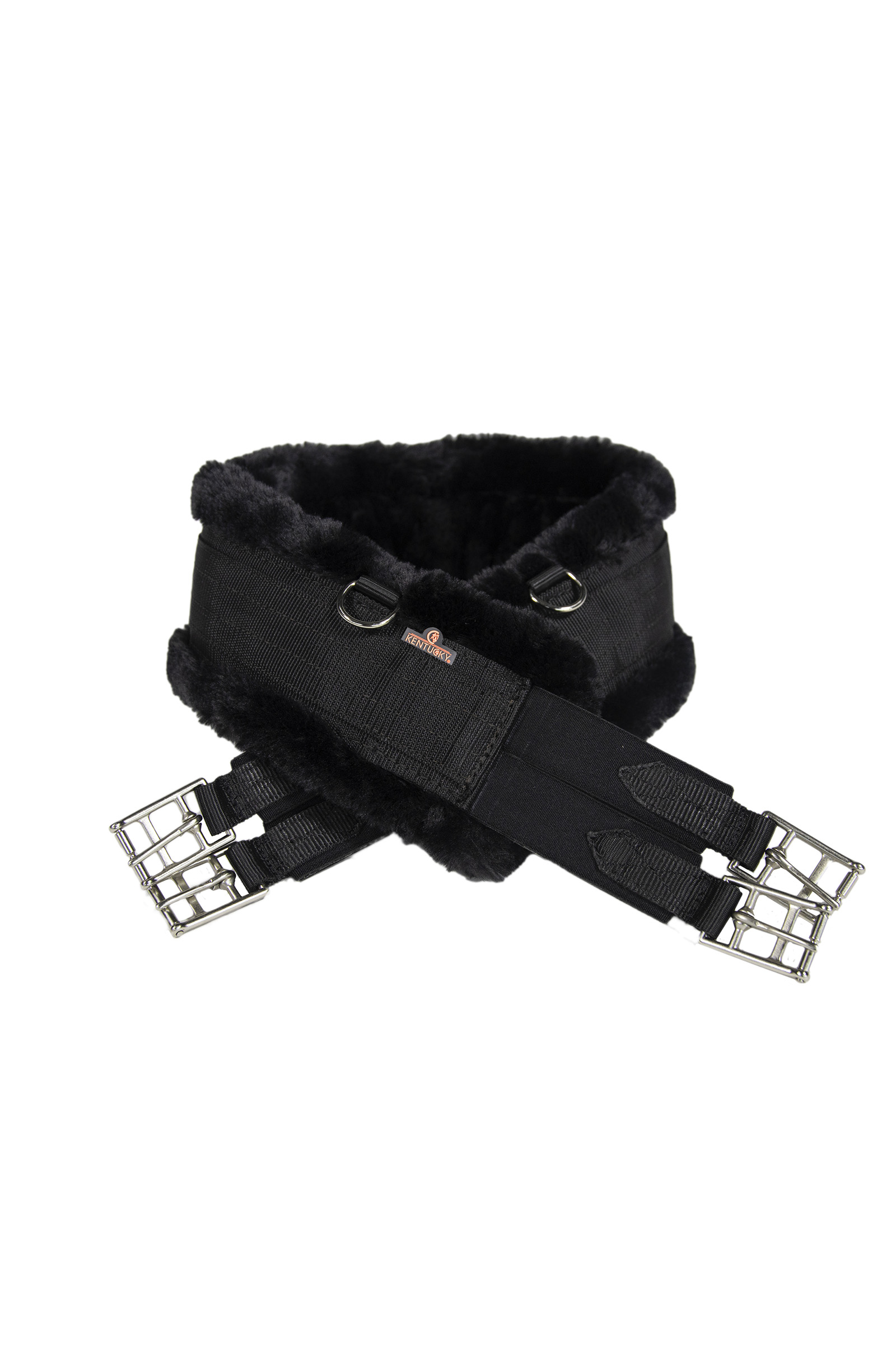 black/black Kentucky Horsewear Sheepskin satulavyö