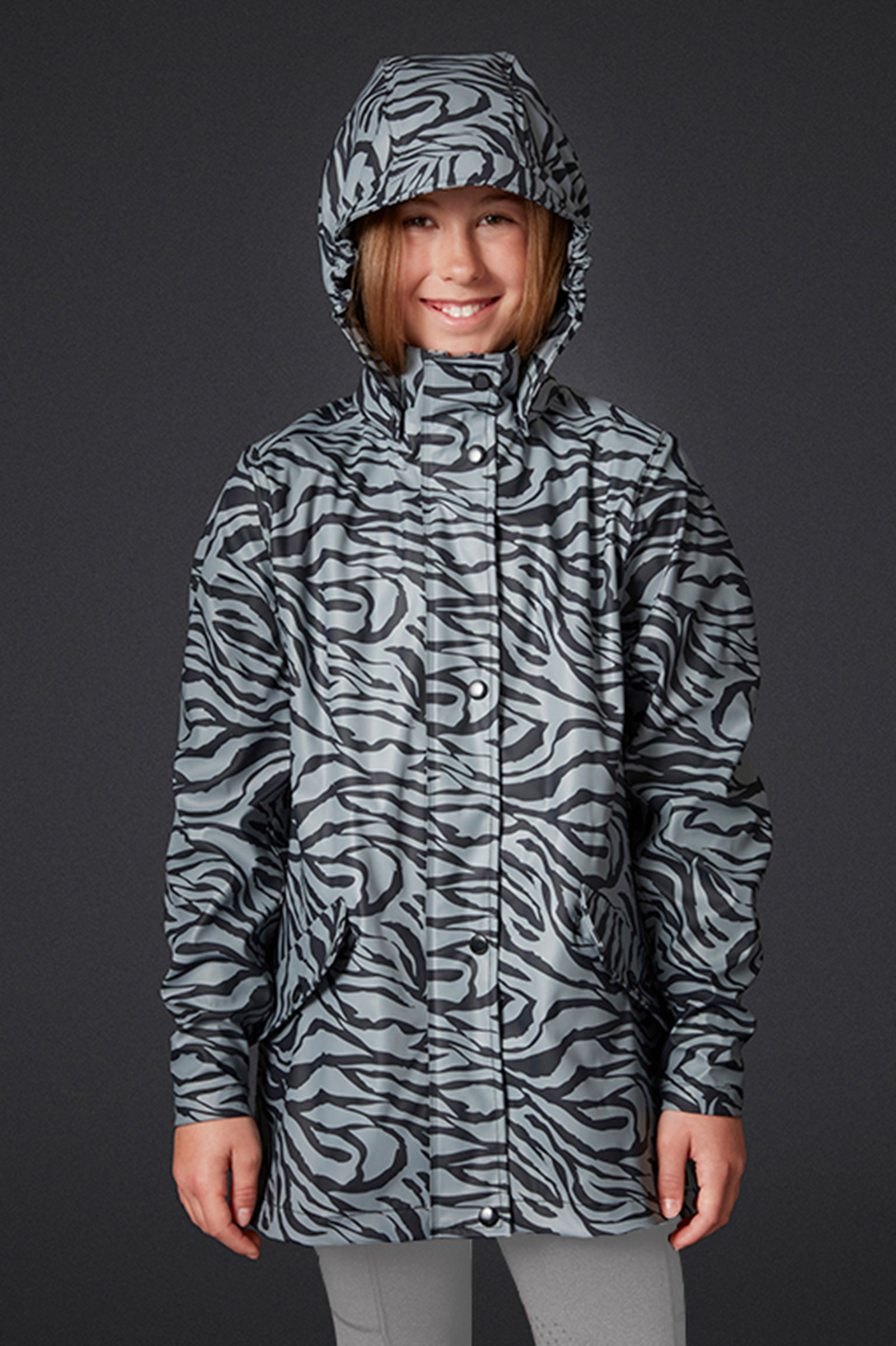 Black/ Grey Mountain Horse Drops lasten sadetakki