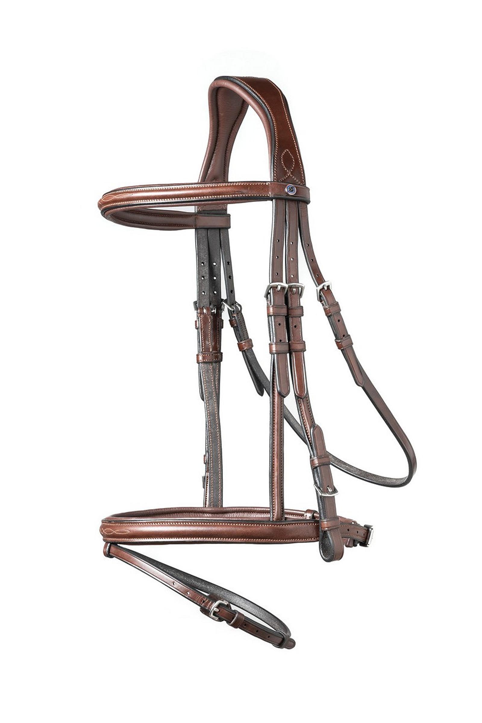 Brown/Silver Trust Equestrian Knokke Yhdistelm&auml; nen&auml;nauha Bridle klassinen